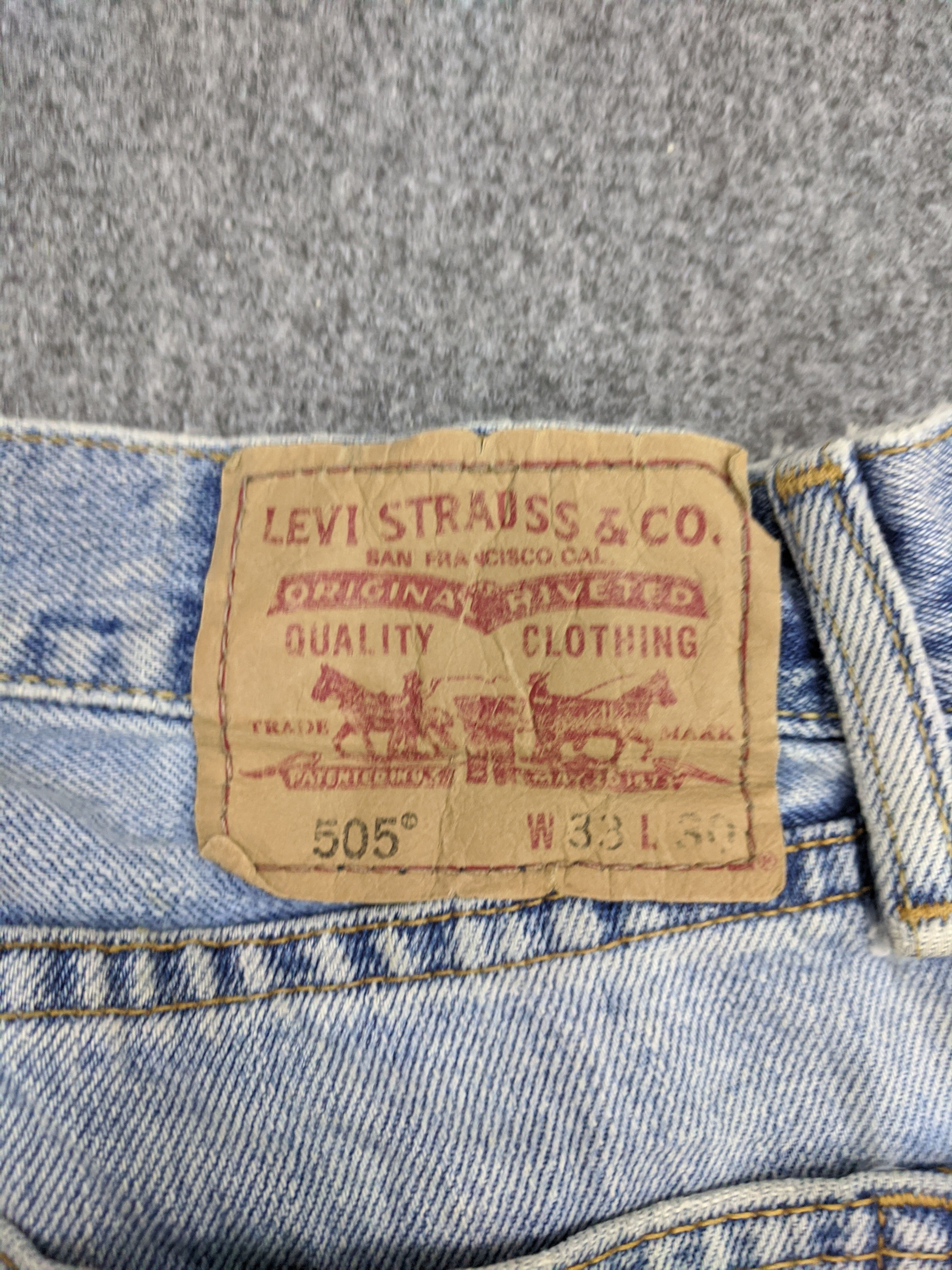 Levi's Vintage Levis 505 Light Wash Jeans DP0731 Size US 34 / EU 50 - 12 Thumbnail