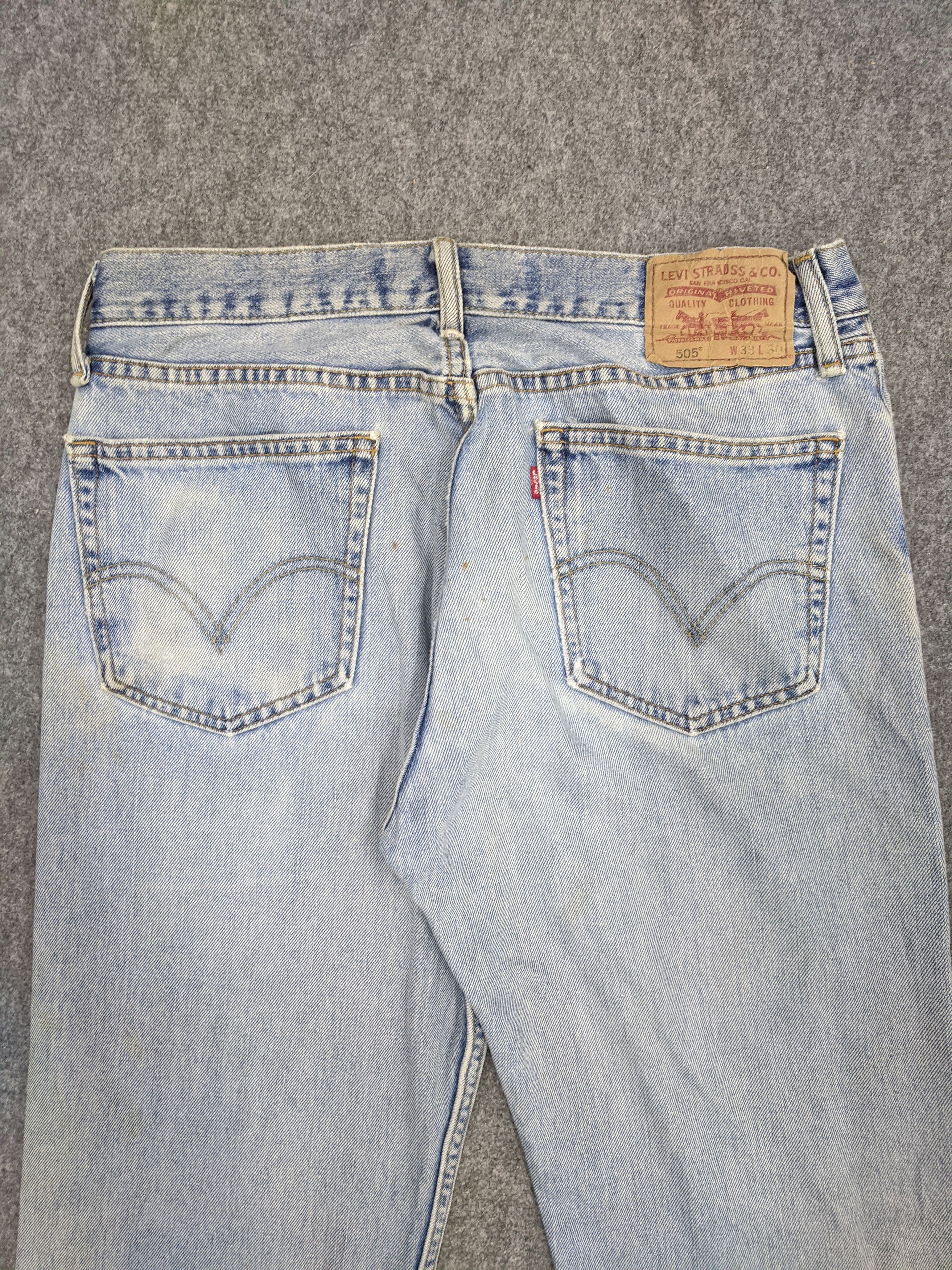 Levi's Vintage Levis 505 Light Wash Jeans DP0731 Size US 34 / EU 50 - 4 Thumbnail