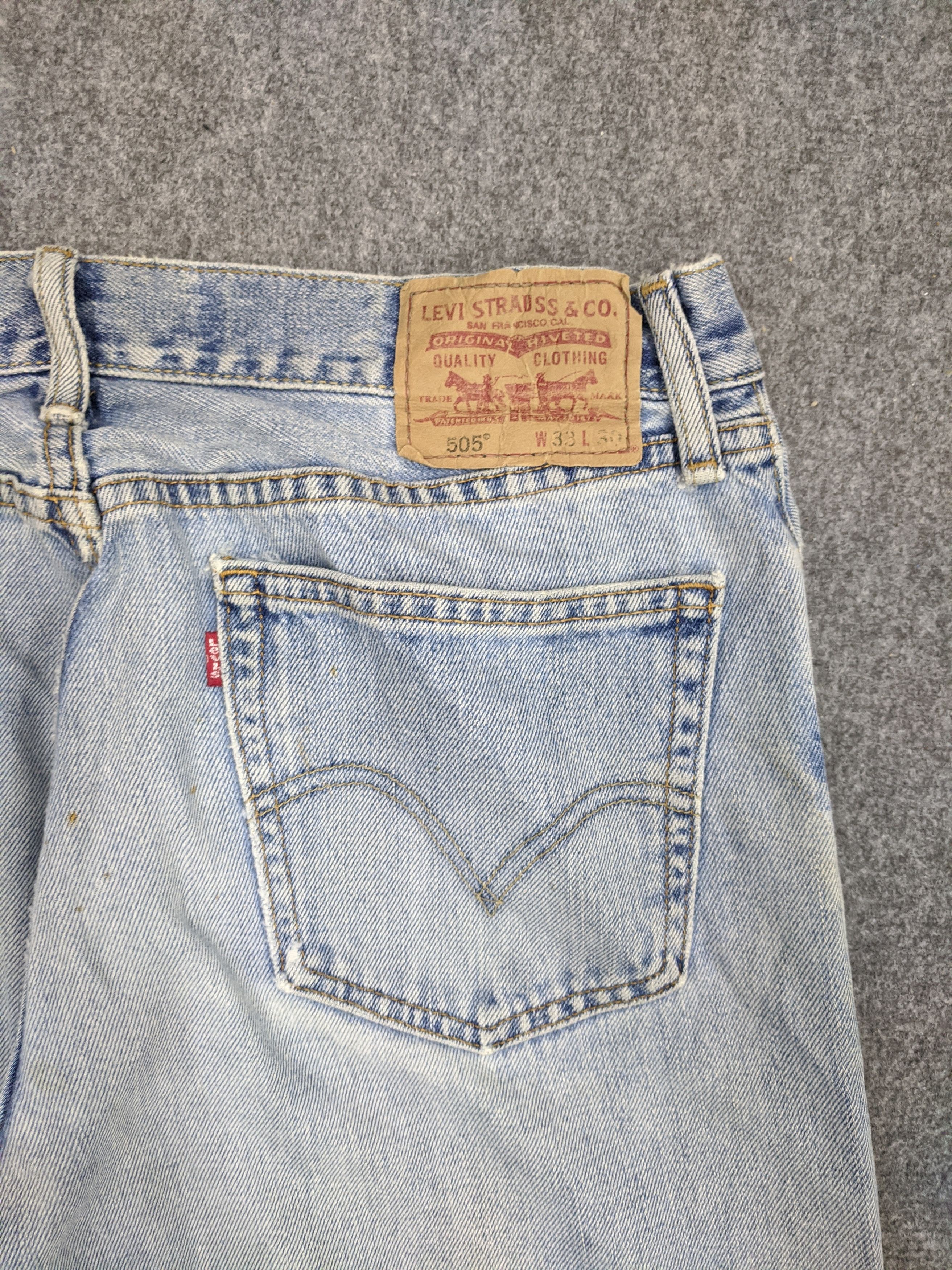 Levi's Vintage Levis 505 Light Wash Jeans DP0731 Size US 34 / EU 50 - 10 Thumbnail