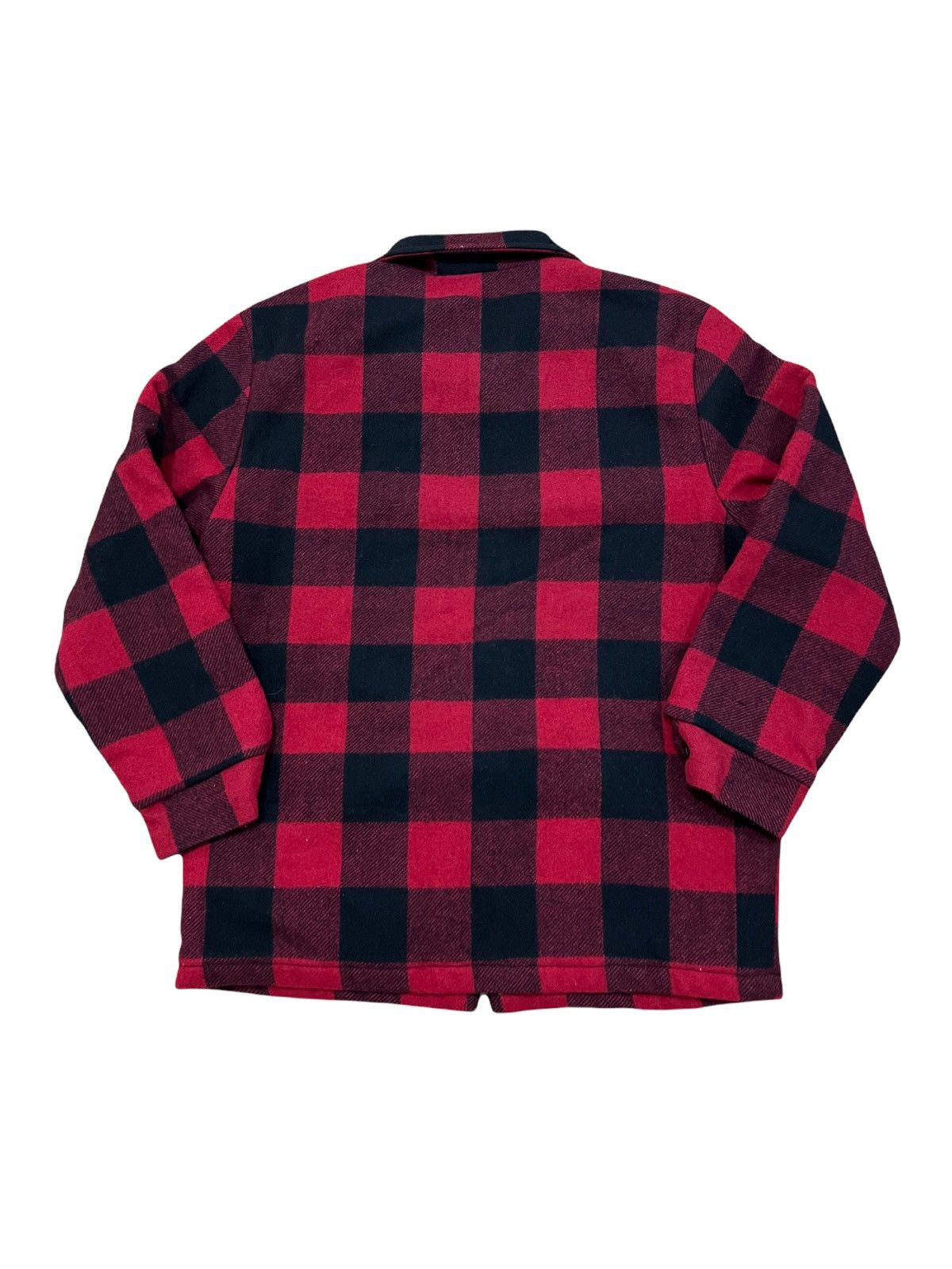 Oshkosh × Vintage Vintage OshKosh Classic Red Wool Zipper Work Jacket Size US M / EU 48-50 / 2 - 2 Thumbnail