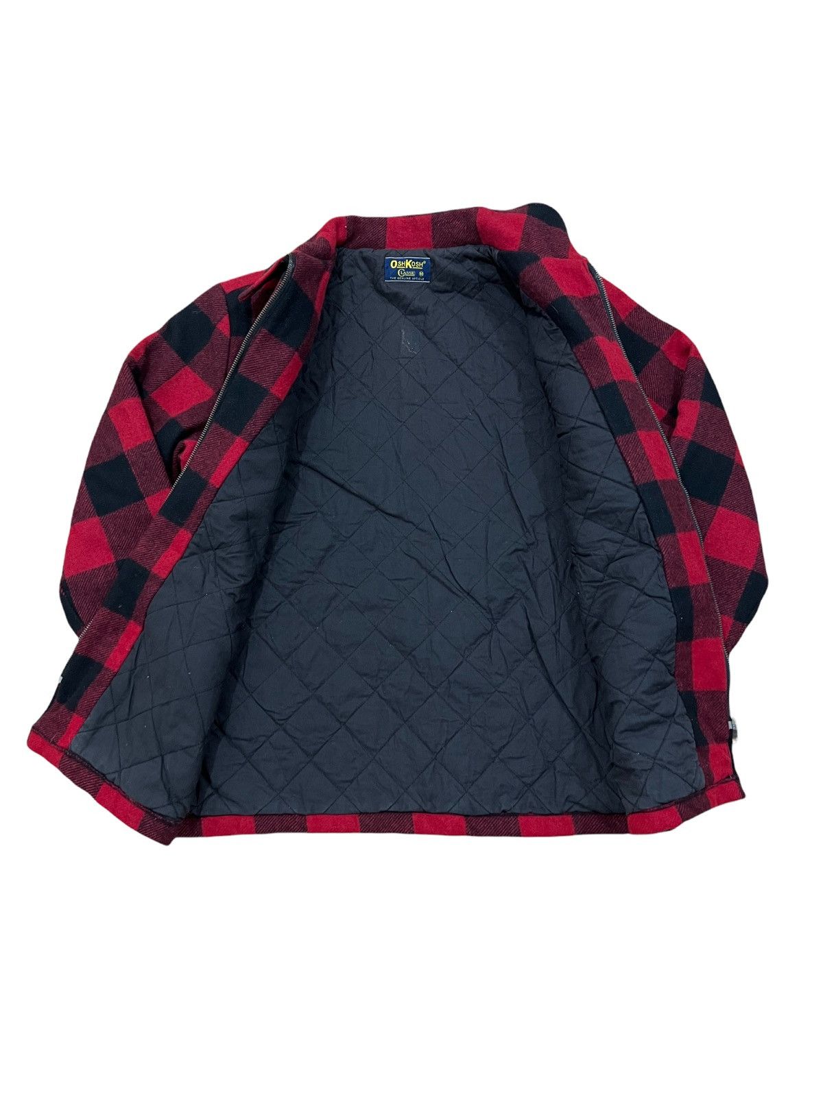 Oshkosh × Vintage Vintage OshKosh Classic Red Wool Zipper Work Jacket Size US M / EU 48-50 / 2 - 3 Thumbnail