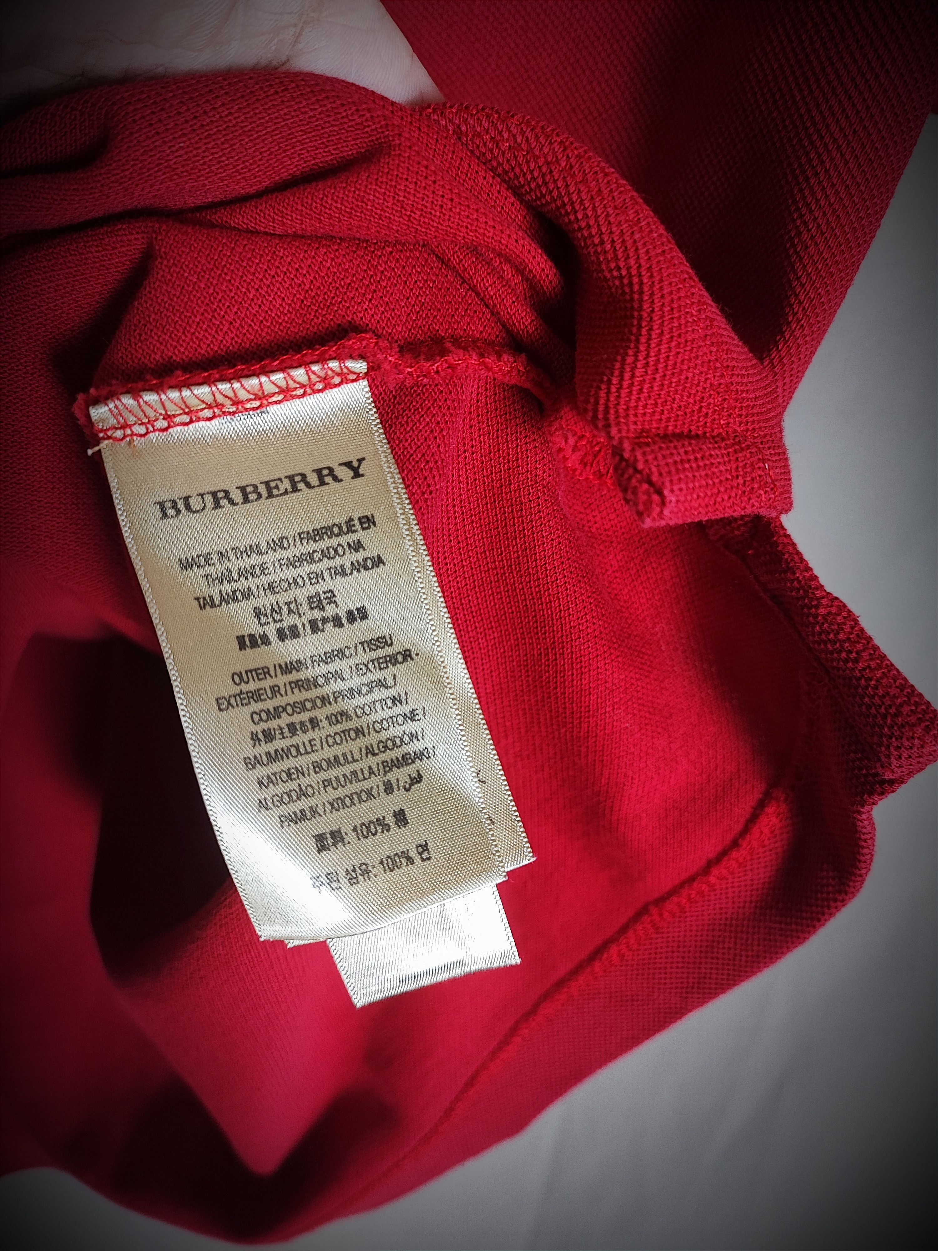 Burberry 🔥Burberry Polo Red🔥 Size US M / EU 48-50 / 2 - 9 Thumbnail