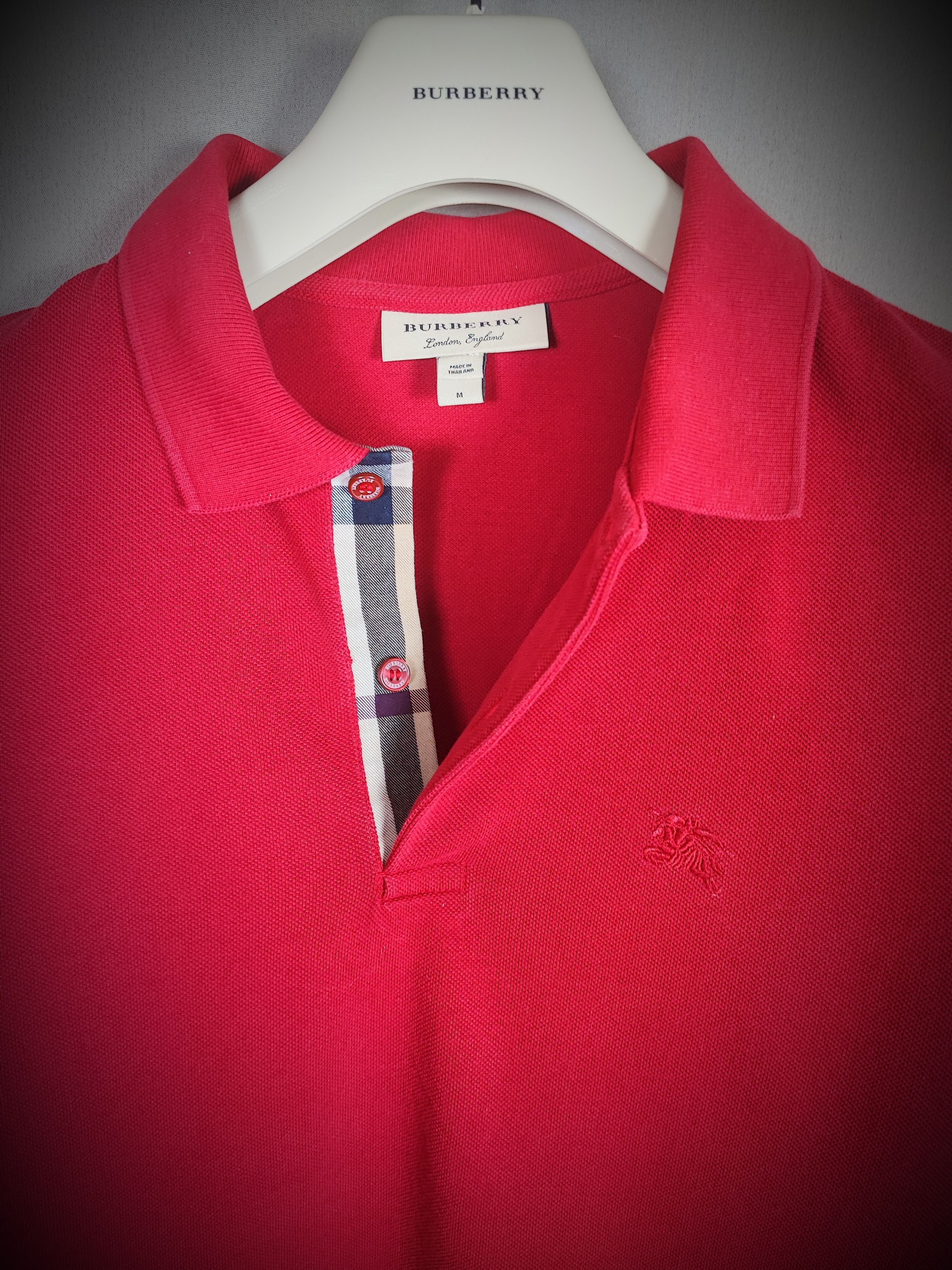 Burberry 🔥Burberry Polo Red🔥 Size US M / EU 48-50 / 2 - 1 Thumbnail