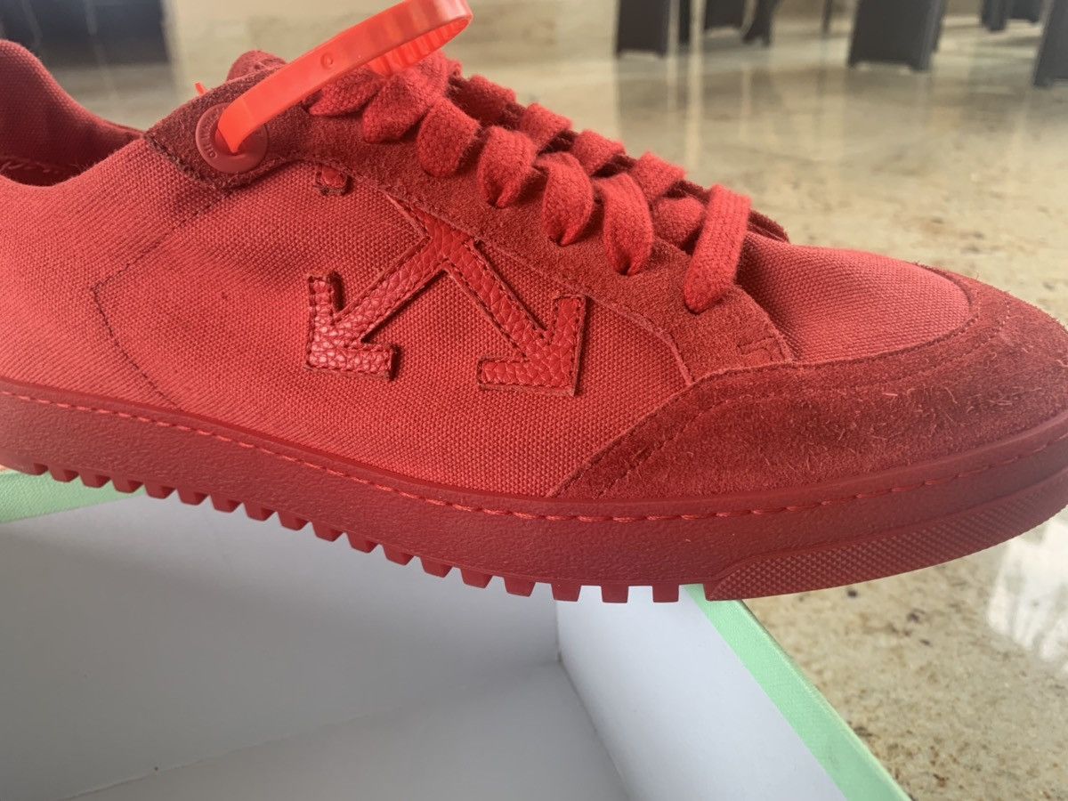 Off-White o1rshd1 2.0 Low Top Red Sneakers Size US 9 / EU 42 - 16 Thumbnail