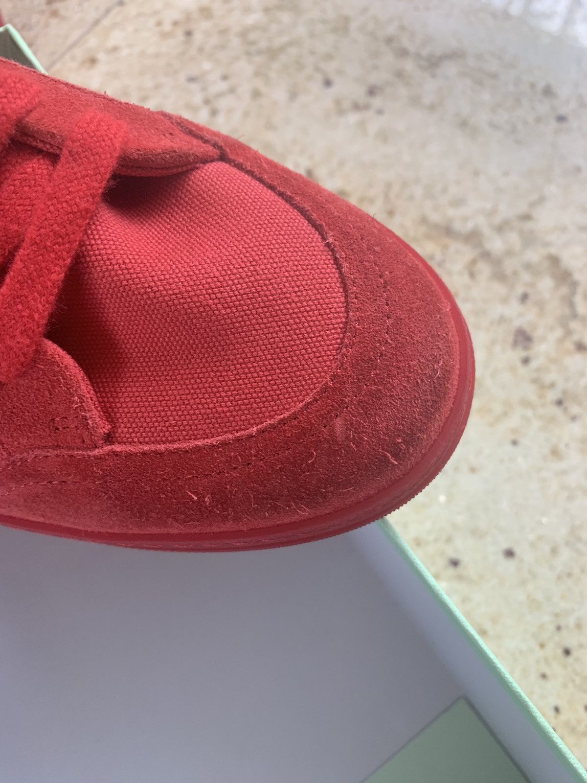 Off-White o1rshd1 2.0 Low Top Red Sneakers Size US 9 / EU 42 - 17 Thumbnail