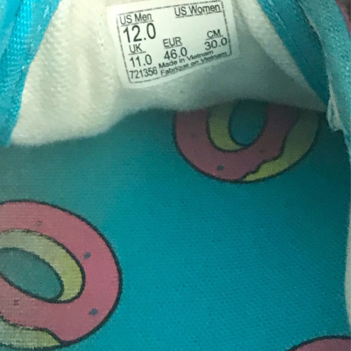 Golf Wang × Odd Future × Tyler The Creator Rare 2016 Odd Future x Vans Donut Low Shoes Size US 12 / EU 45 - 3 Thumbnail