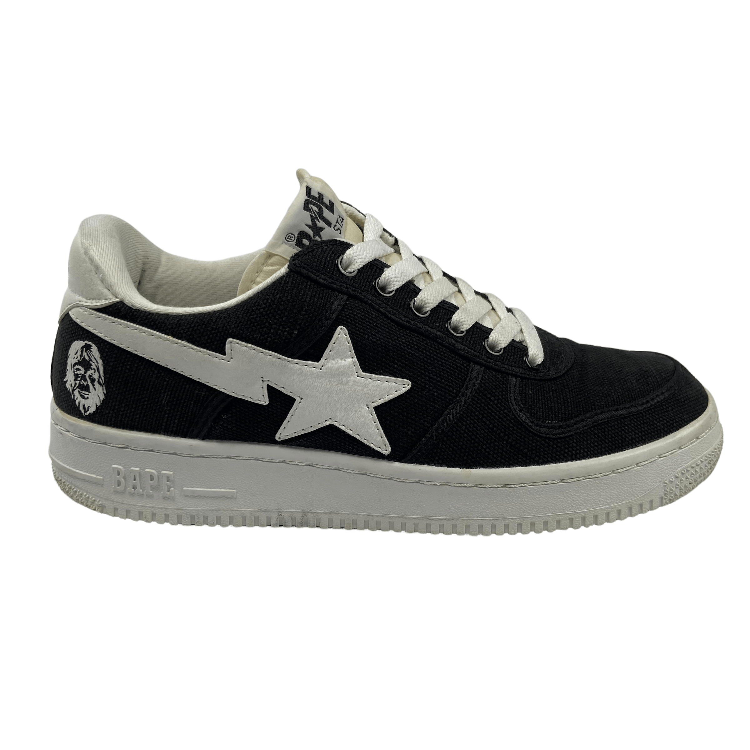 image of Bape x Undercover Last Orgy Bapesta Shoes in Black, Men's (Size 9)