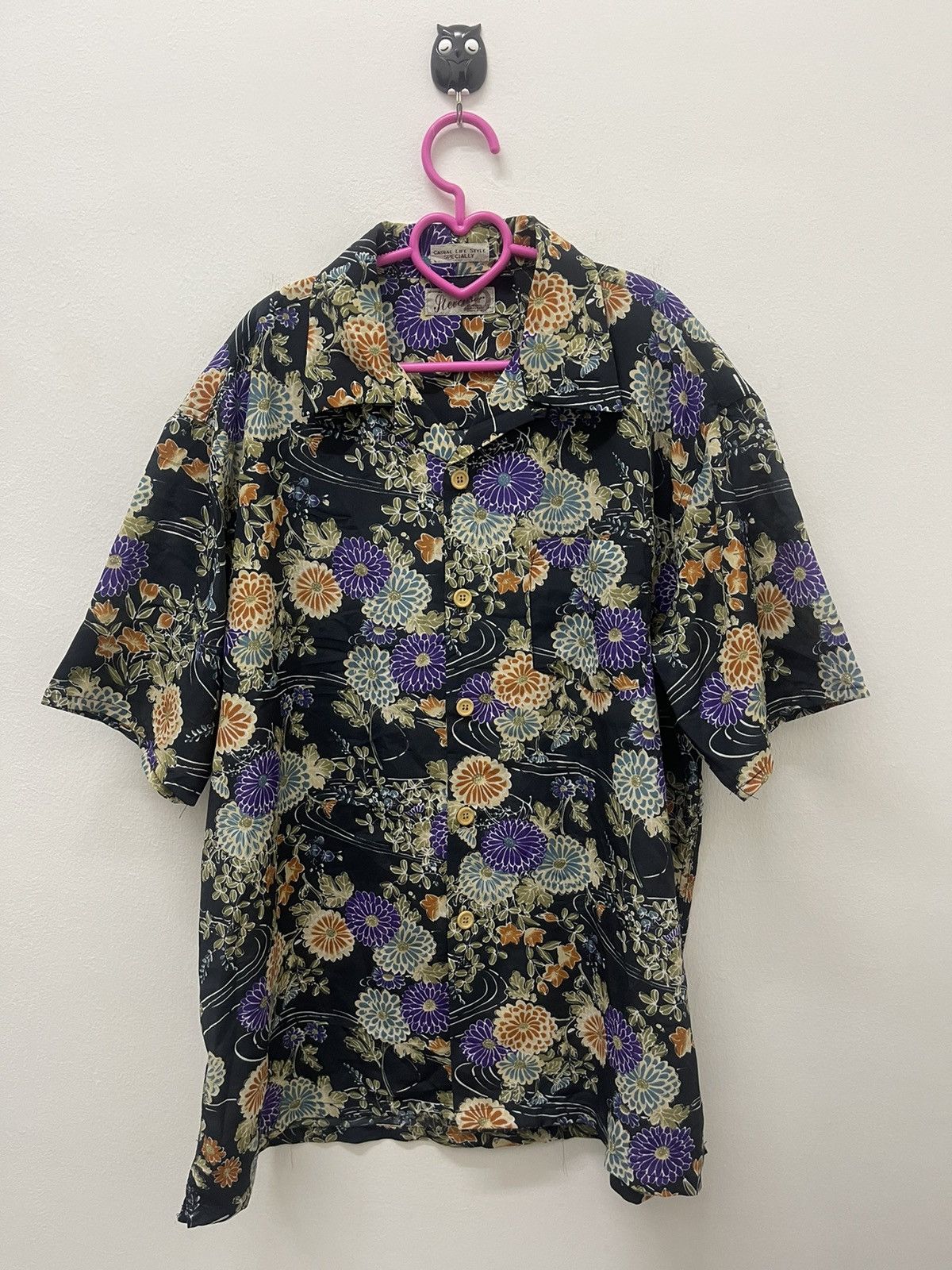image of Stevenson Overall Co x Vintage Stevenson Floral Full All Over Single Pocket, Men's (Size Large)