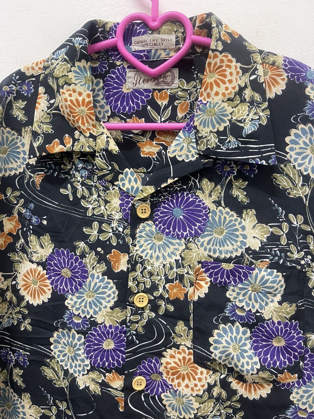 Stevenson Overall Co. Rare Vintage STEVENSON Floral Full All Over Single Pocket Size US L / EU 52-54 / 3 - 2 Thumbnail
