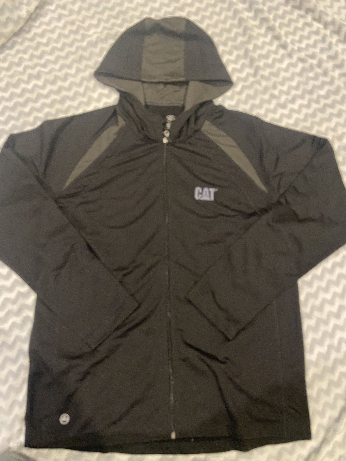 image of Caterpillar Mens Stormtech Windbreaker Jacket in Black (Size XL)