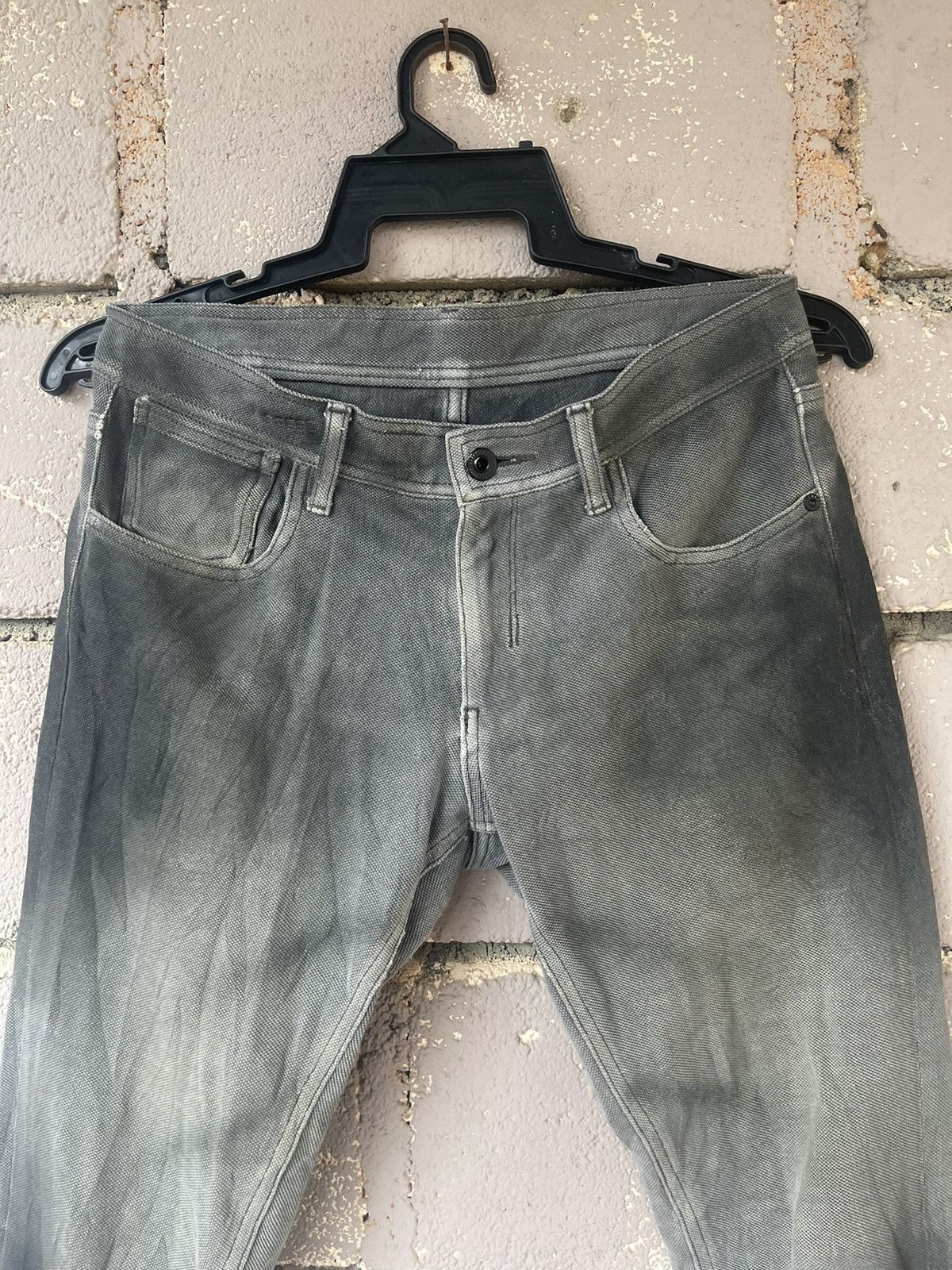 Black Barrett Rare BLACK BARRETT BY Neil Barrett Distressed Denim Jeans Size US 31 - 8 Thumbnail
