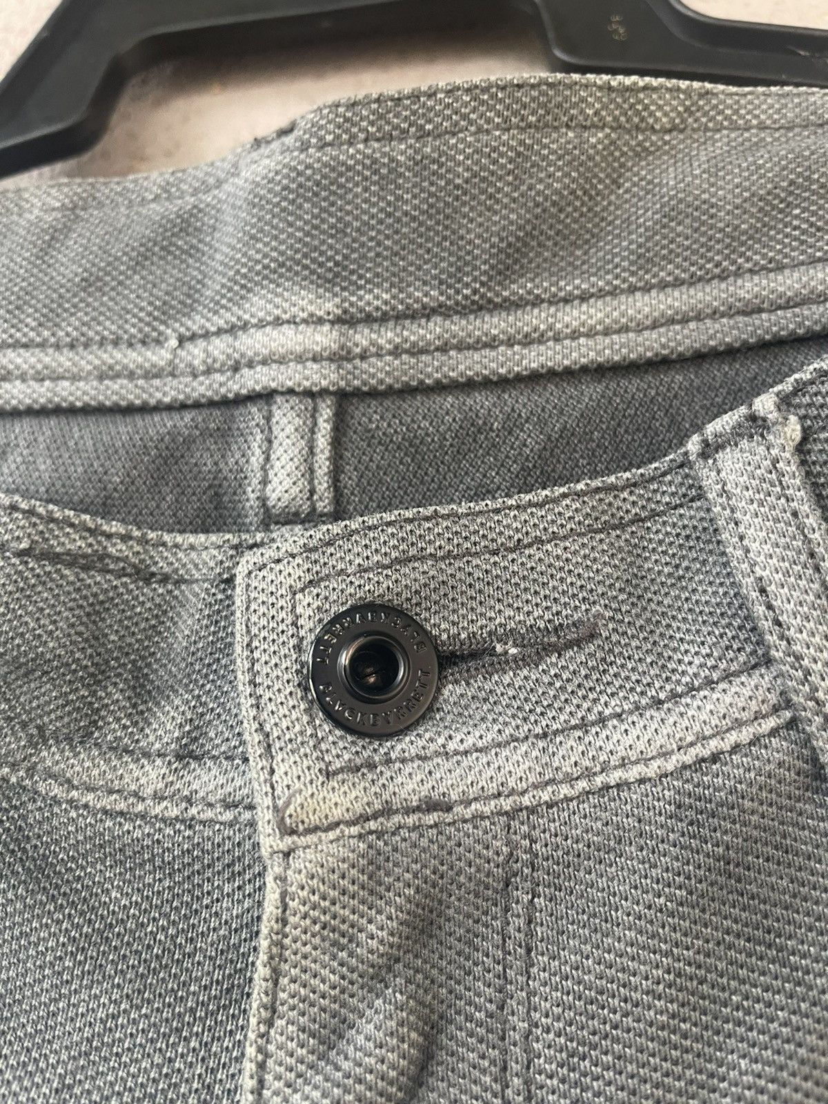 Black Barrett Rare BLACK BARRETT BY Neil Barrett Distressed Denim Jeans Size US 31 - 11 Thumbnail
