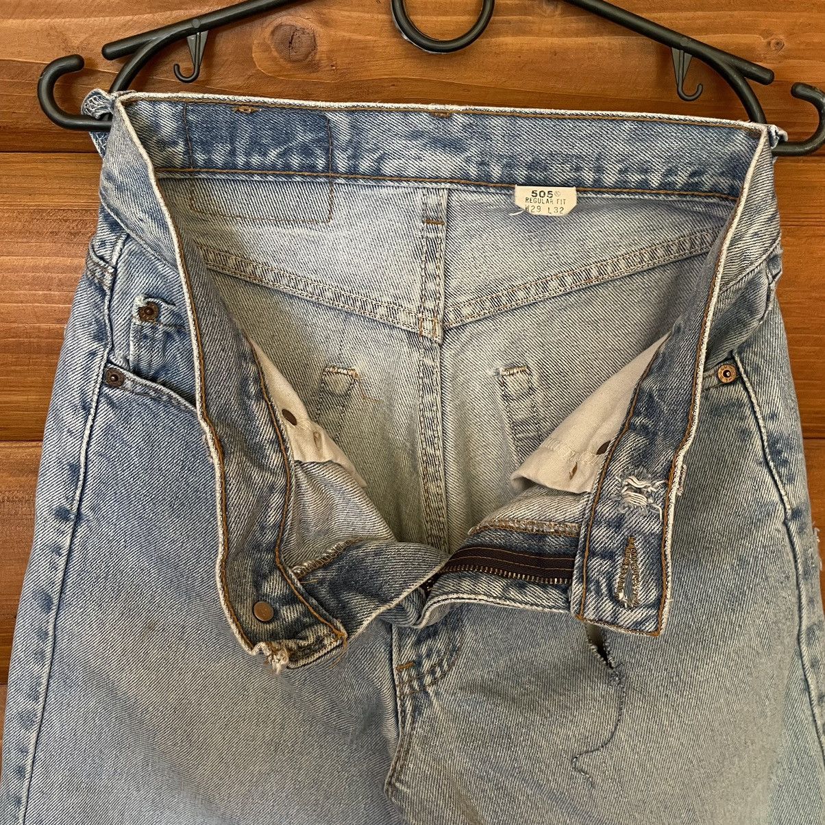 Levi's Vintage 00’s Levi’s 505 Distressed Breeches Size US 29 - 10 Thumbnail