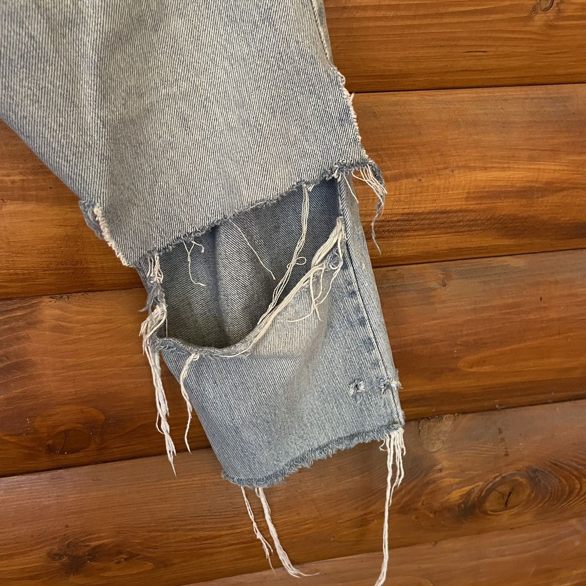 Levi's Vintage 00’s Levi’s 505 Distressed Breeches Size US 29 - 6 Thumbnail