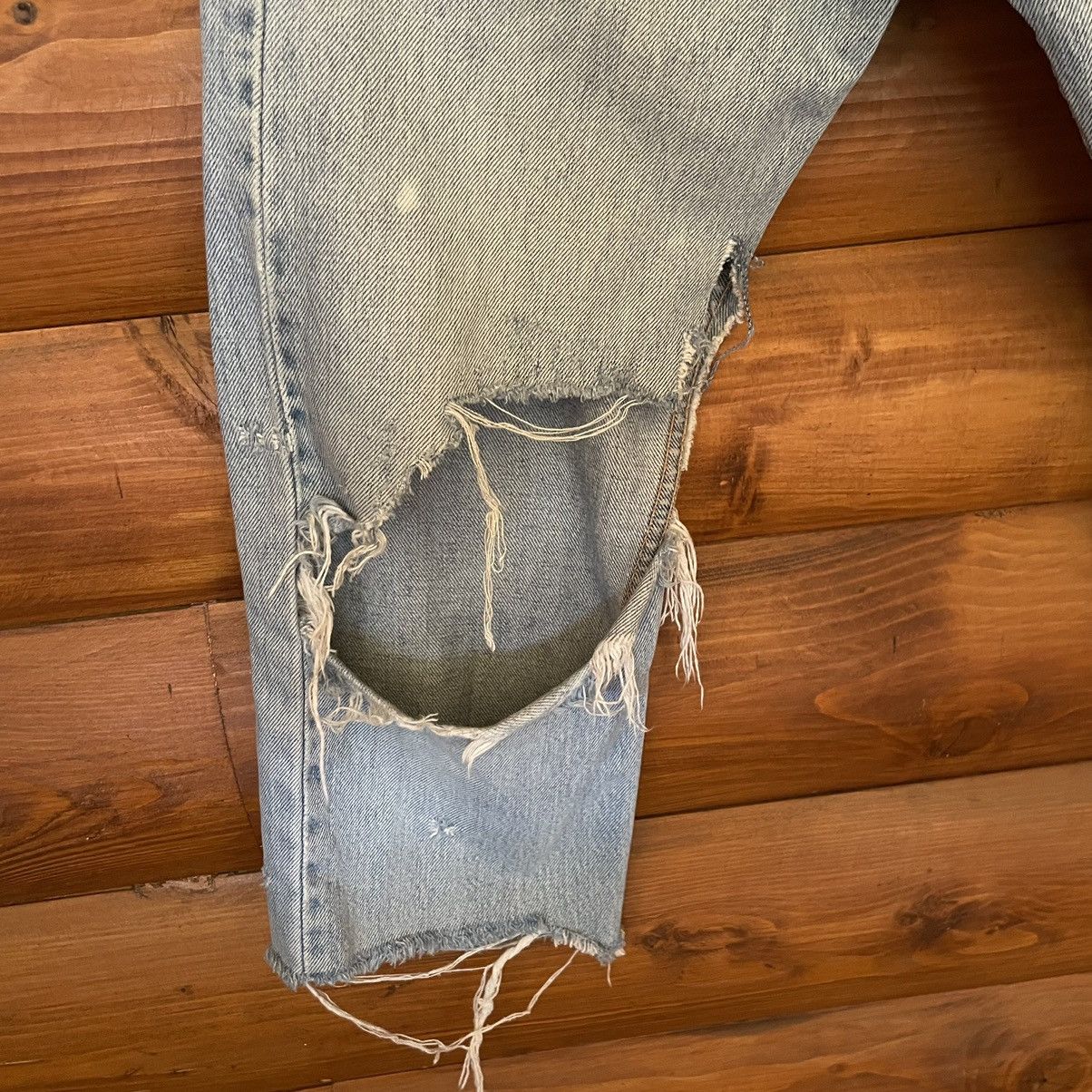 Levi's Vintage 00’s Levi’s 505 Distressed Breeches Size US 29 - 5 Thumbnail