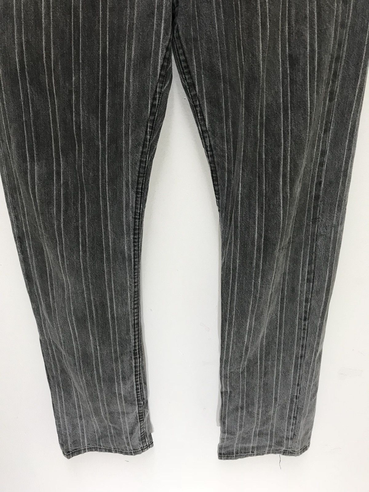 Beams Plus Made in Japan Beams Striped Denim Washed Regular Size US 29 - 2 Thumbnail