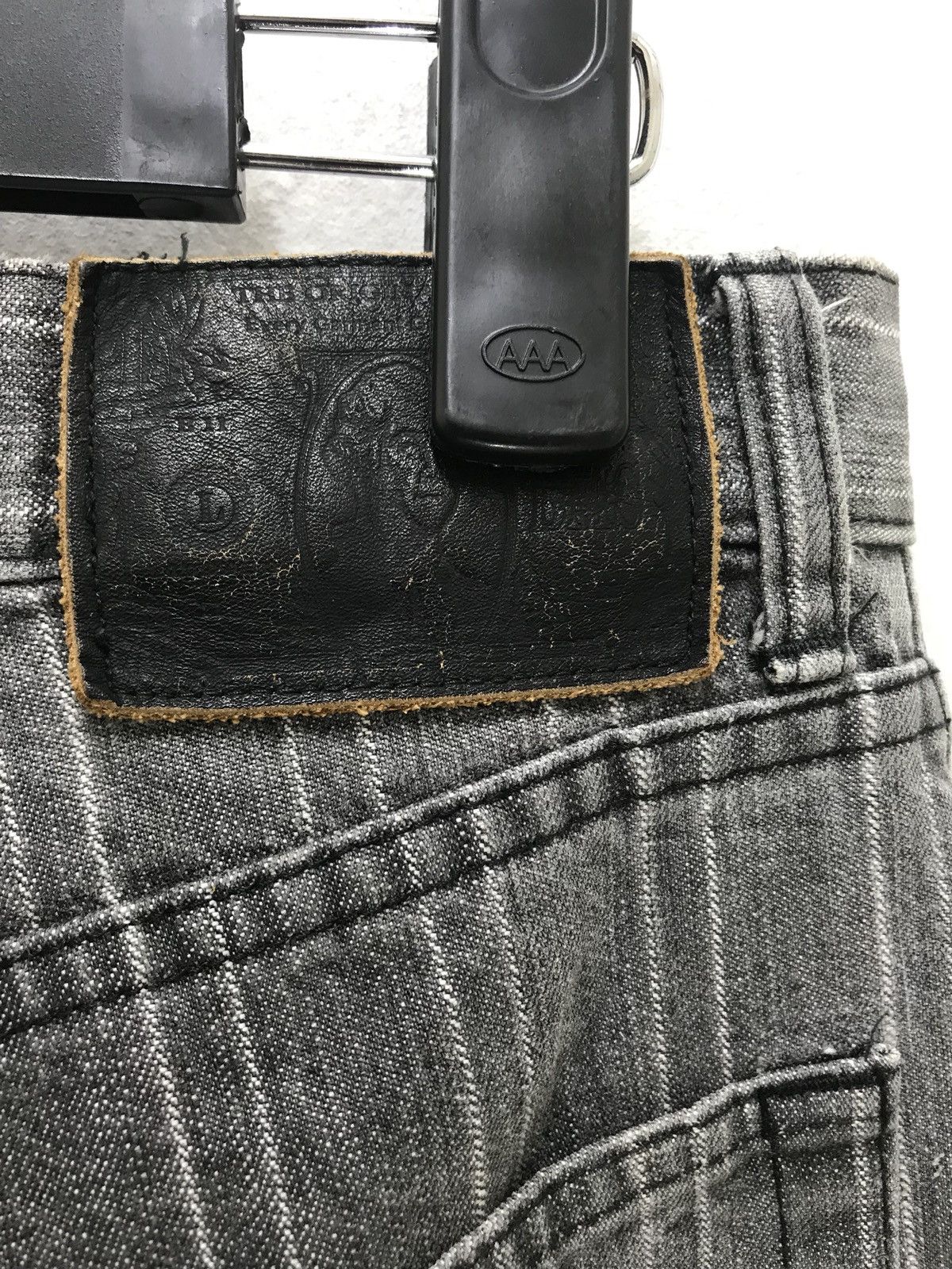 Beams Plus Made in Japan Beams Striped Denim Washed Regular Size US 29 - 8 Thumbnail