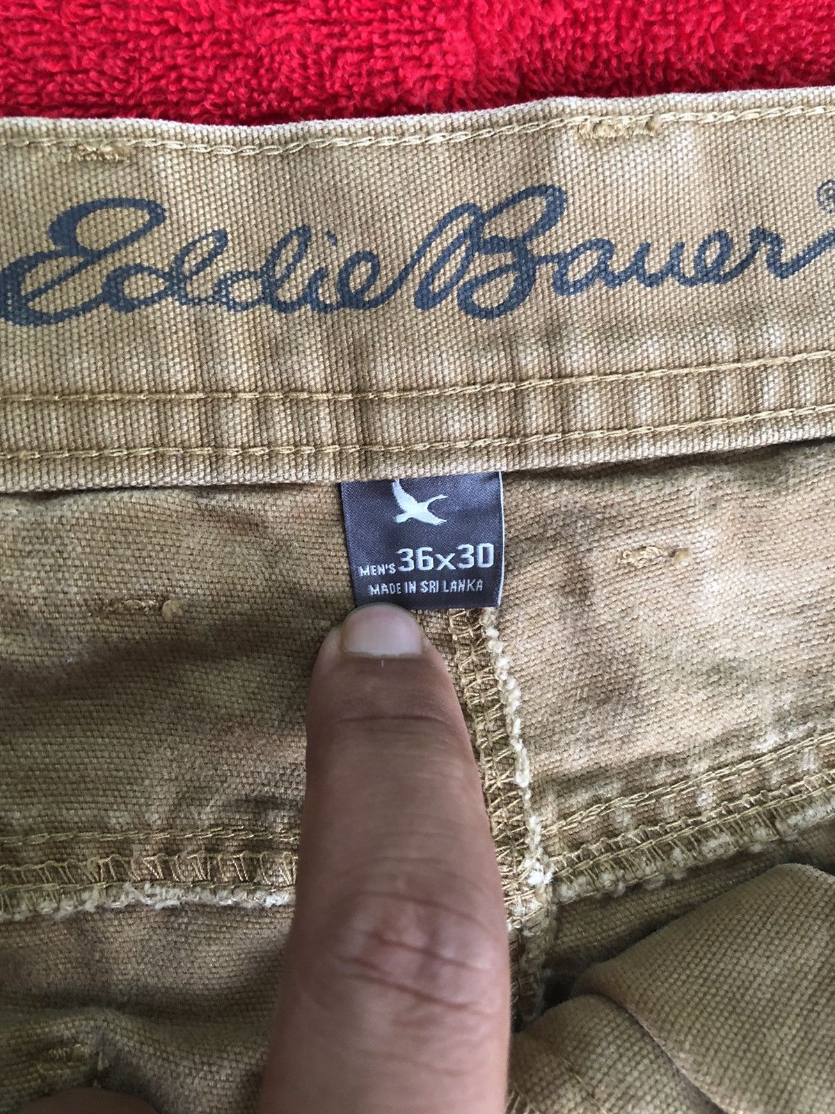 Eddie Bauer Eddie Bauer single side pocket worker pants Size US 37 - 5 Thumbnail