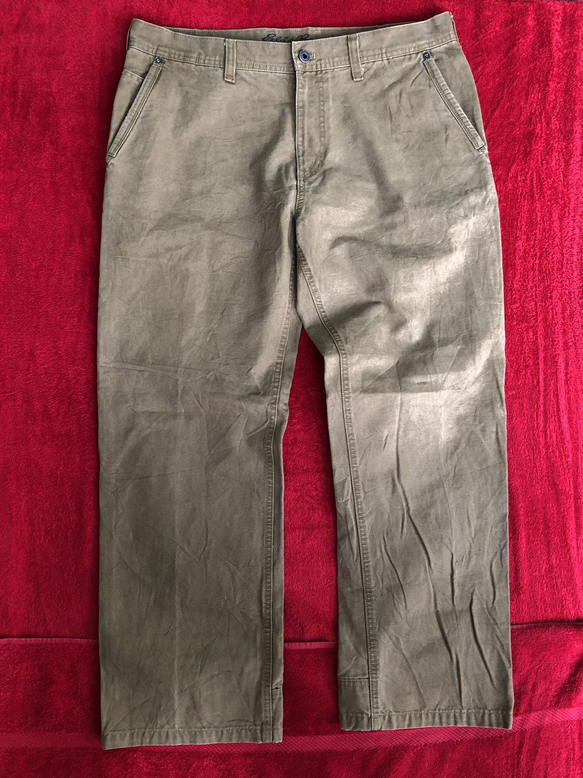 Eddie Bauer Eddie Bauer single side pocket worker pants Size US 37 - 1 Thumbnail