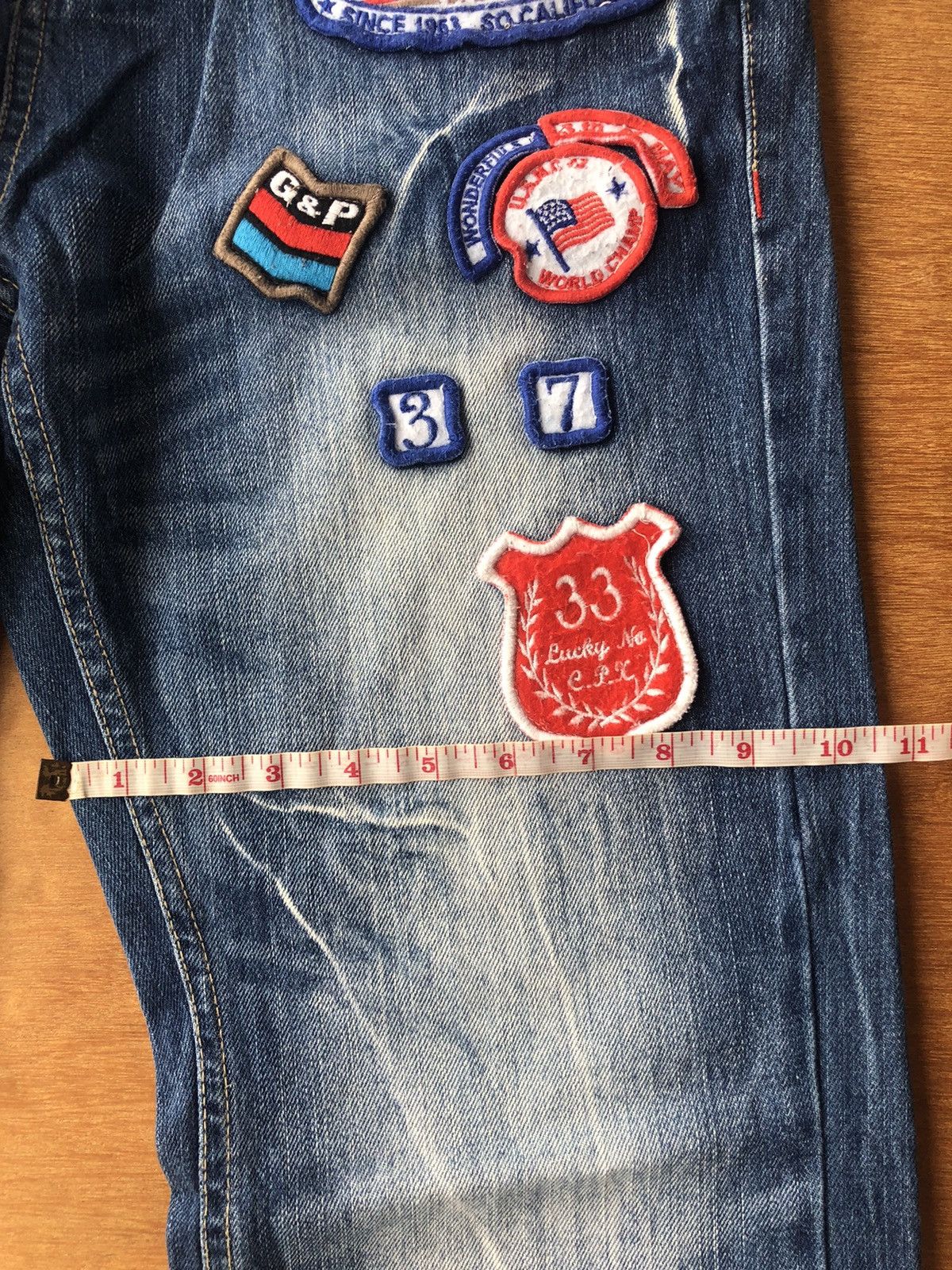 Lucky Brand LUCKY STORE denim jeans patchwork Size US 34 / EU 50 - 7 Thumbnail