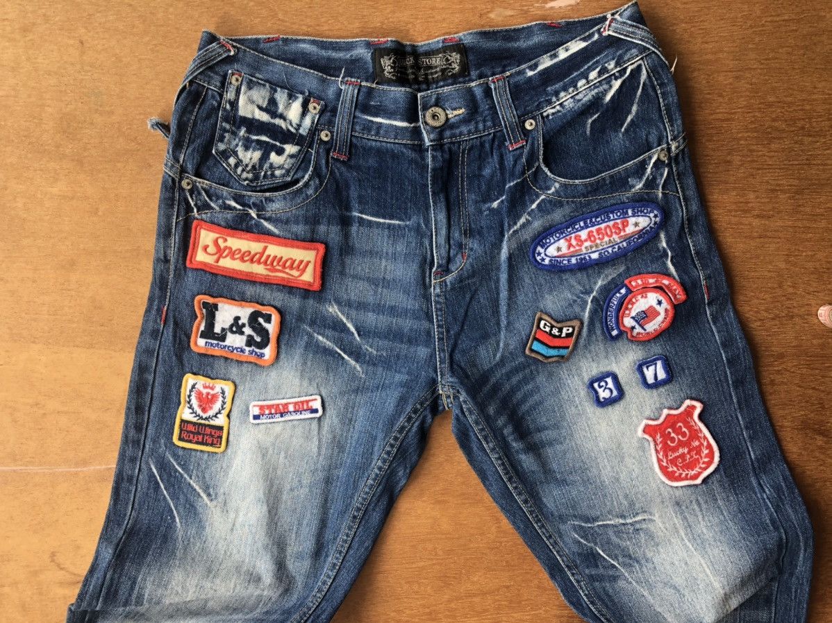 Lucky Brand LUCKY STORE denim jeans patchwork Size US 34 / EU 50 - 3 Thumbnail