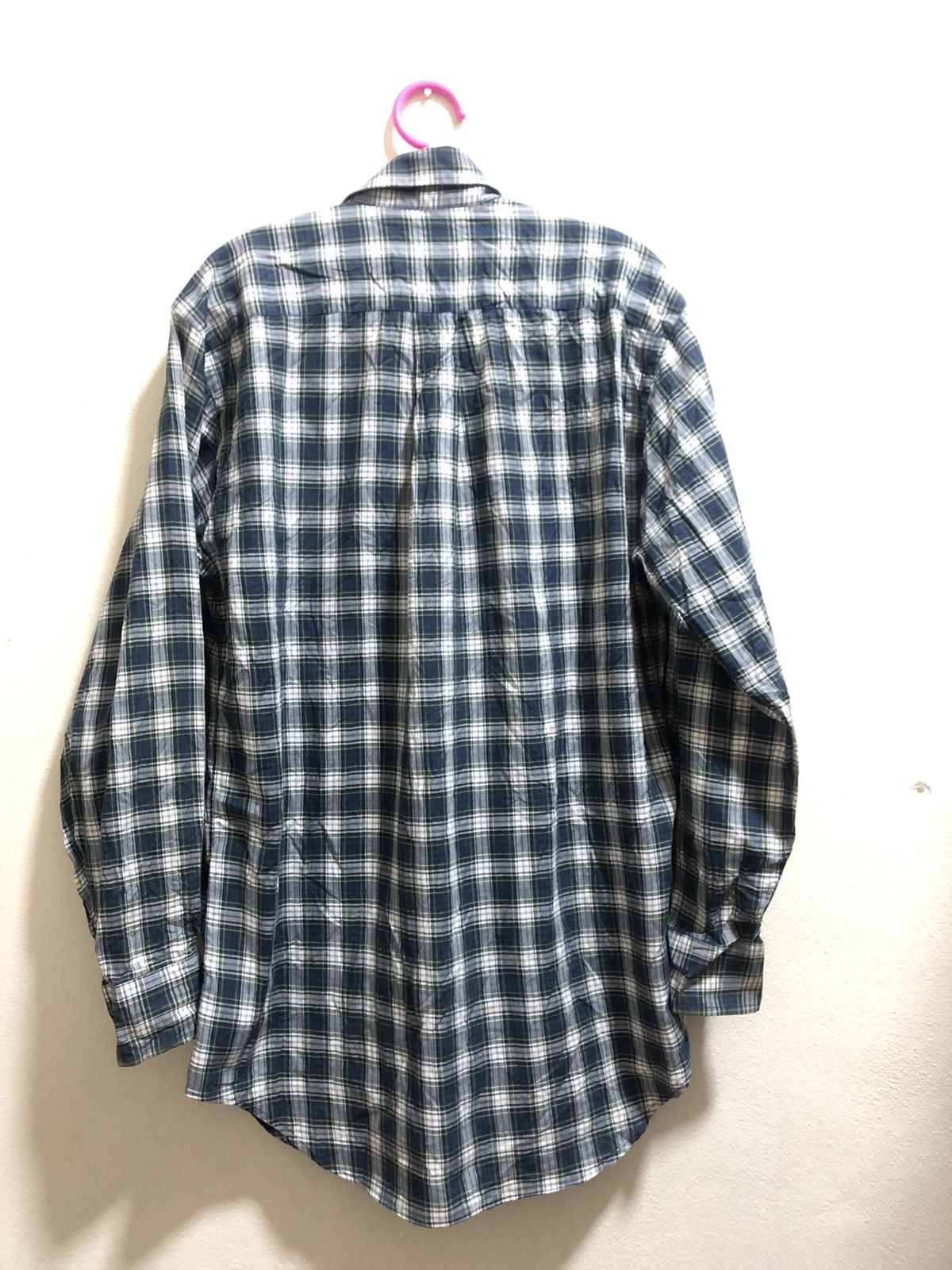 Burberry Rare 90s Vintage BURBERRYS Sewn Logo Button Up Pocket Shirt Size US S / EU 44-46 / 1 - 6 Thumbnail