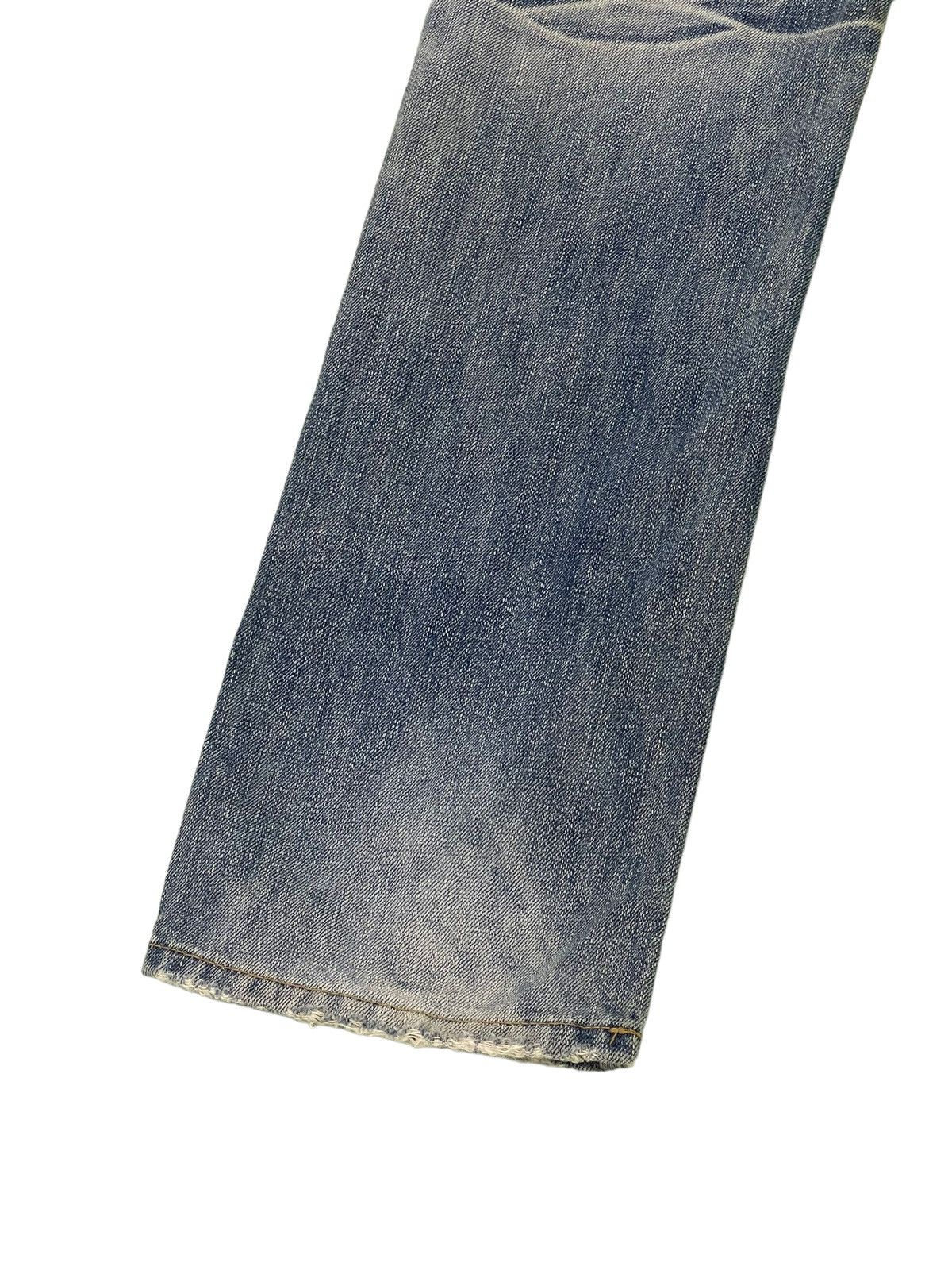 Japanese Brand Slim Jeans Distress Cook Jeans Low Rise Acid Wash 4🟦5 Size US 31 - 16 Thumbnail