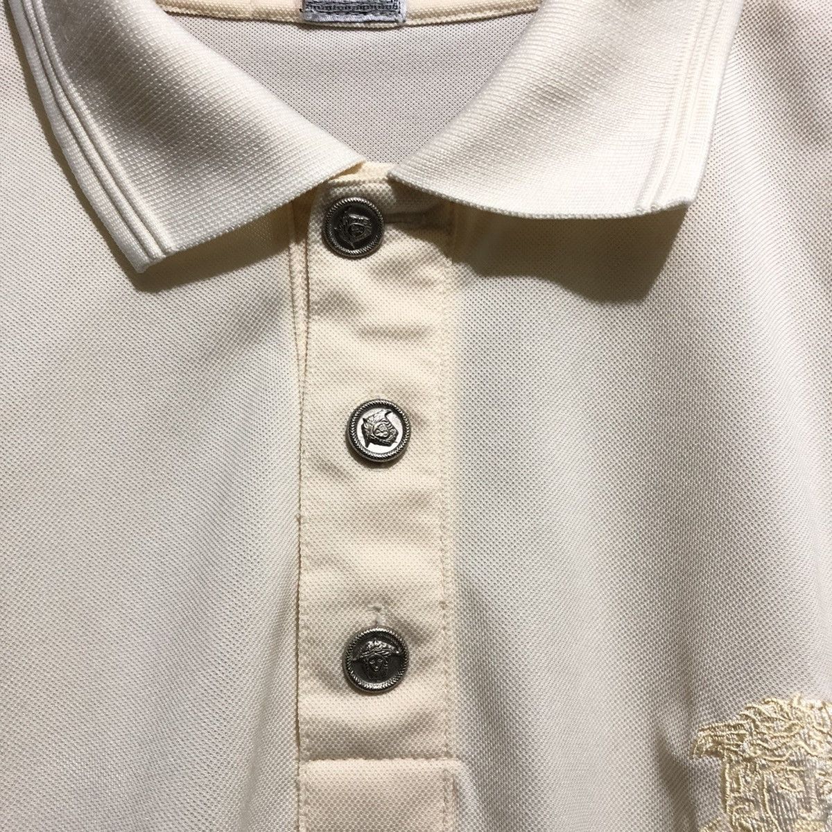 Versace Vintage 90s Versace Sport Polo Shirt Big Logo Size US S / EU 44-46 / 1 - 4 Thumbnail