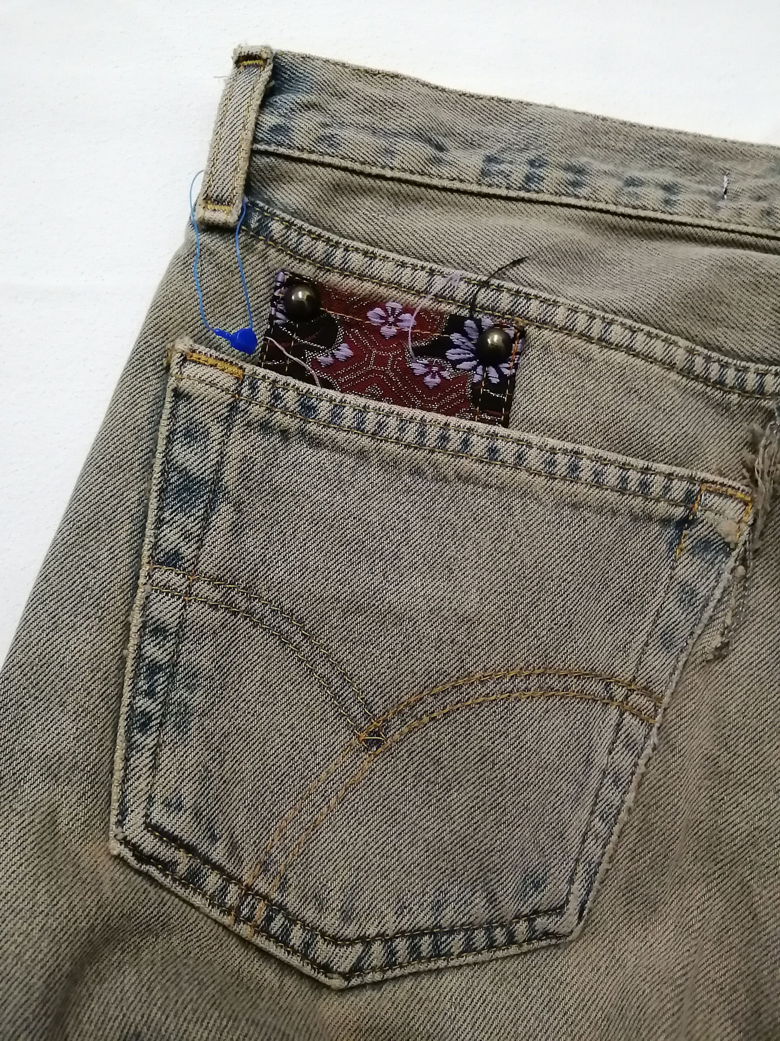 Japanese Brand GEMSTONE Japanese Distressed Jeans Size US 31 - 4 Thumbnail