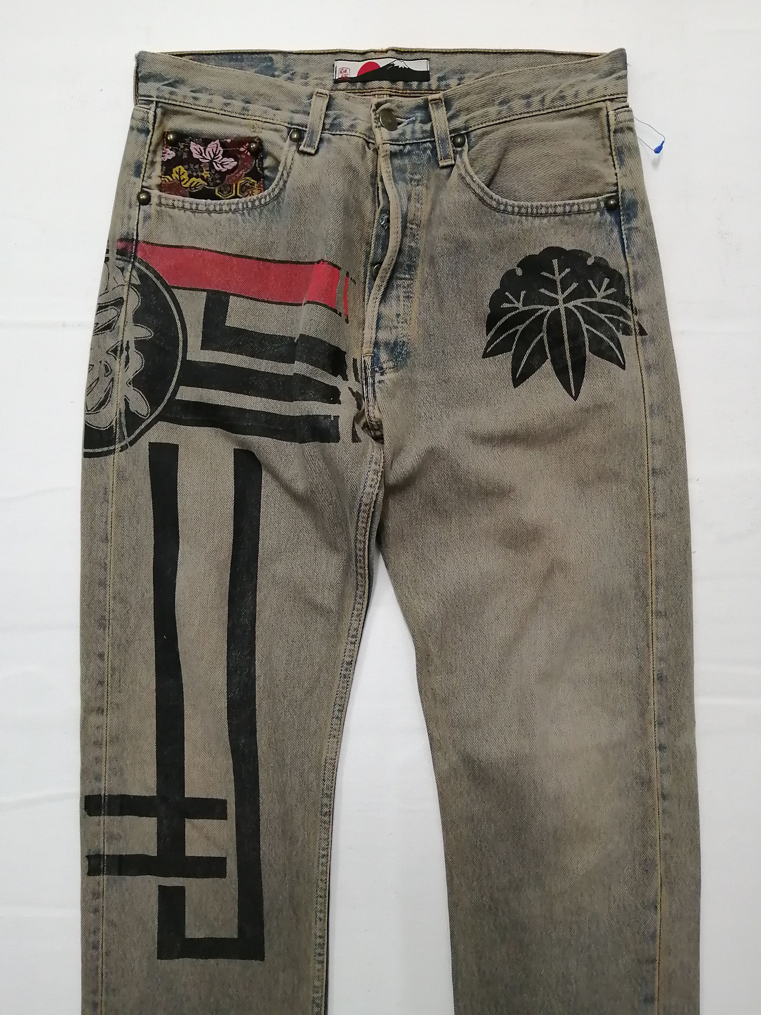 Japanese Brand GEMSTONE Japanese Distressed Jeans Size US 31 - 9 Thumbnail
