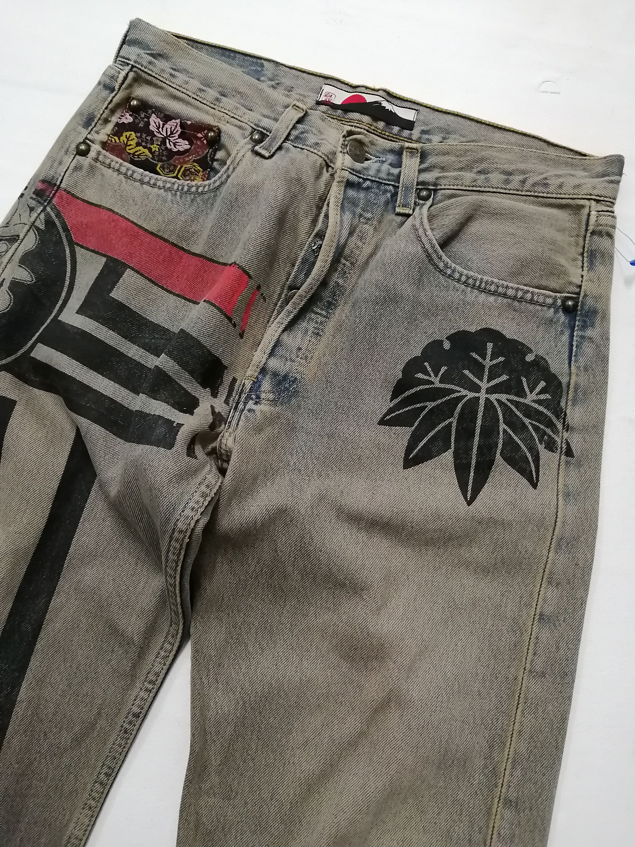 Japanese Brand GEMSTONE Japanese Distressed Jeans Size US 31 - 7 Thumbnail