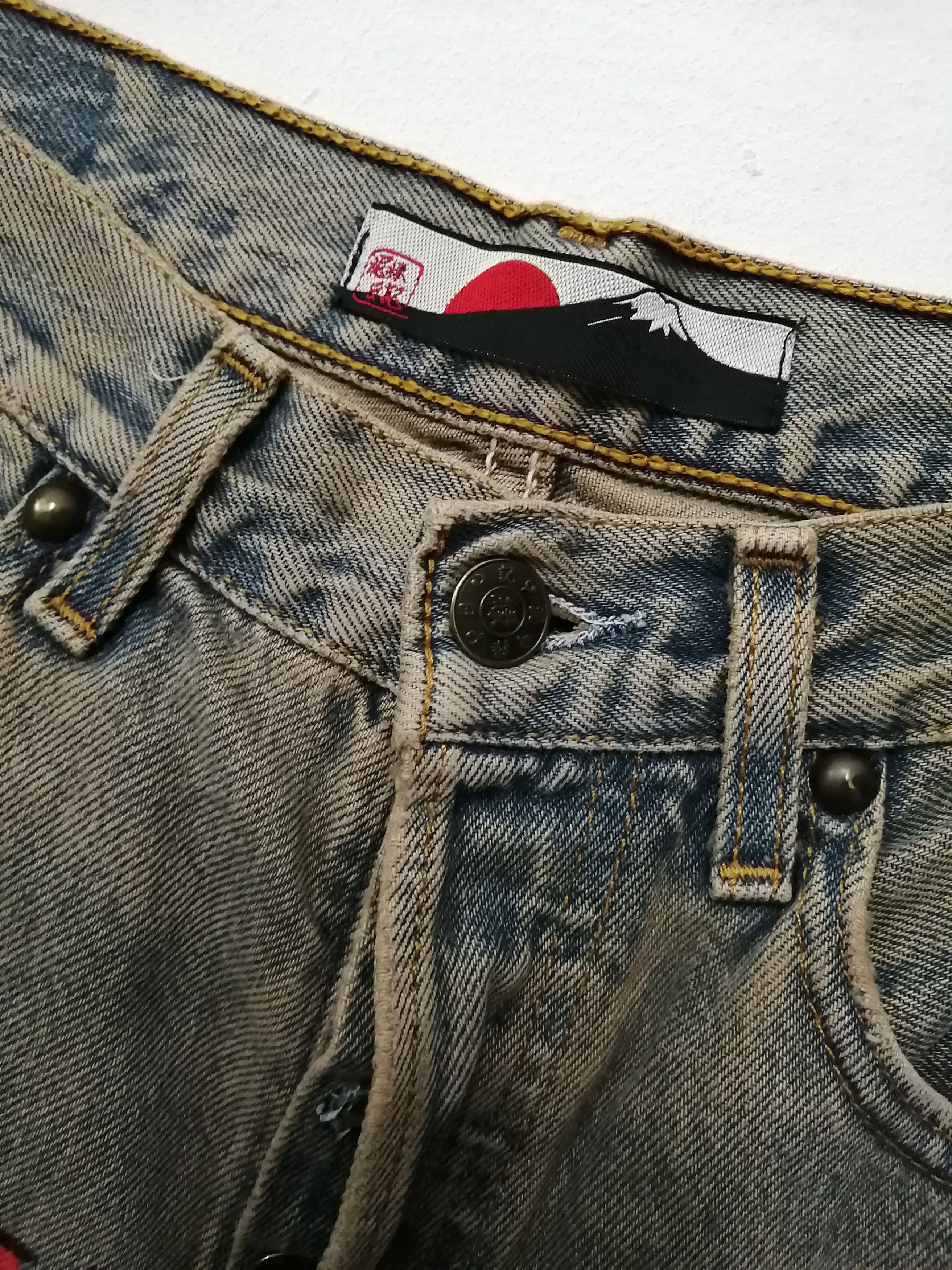 Japanese Brand GEMSTONE Japanese Distressed Jeans Size US 31 - 6 Thumbnail