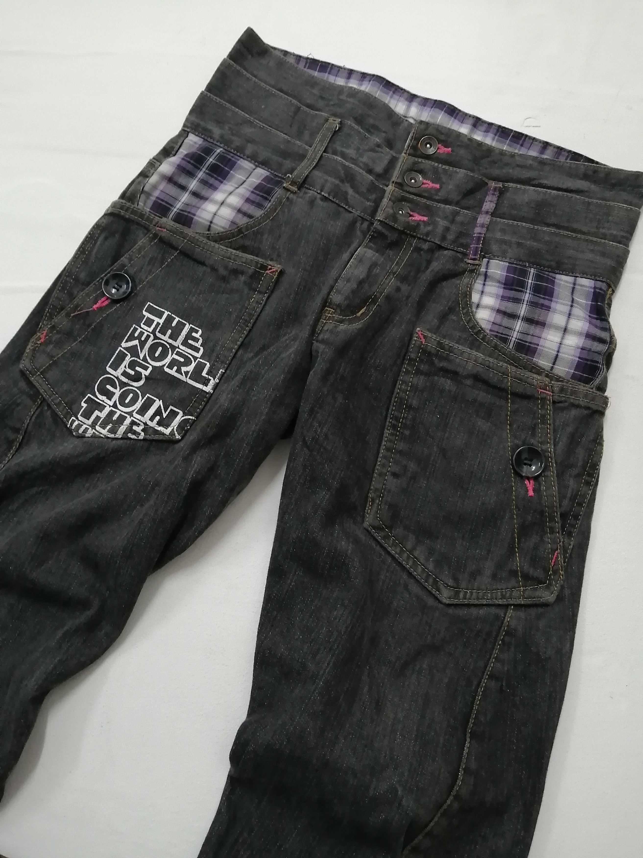 Japanese Brand RIMASTER Triple Waist Pocket Jeans Size US 33 - 8 Thumbnail