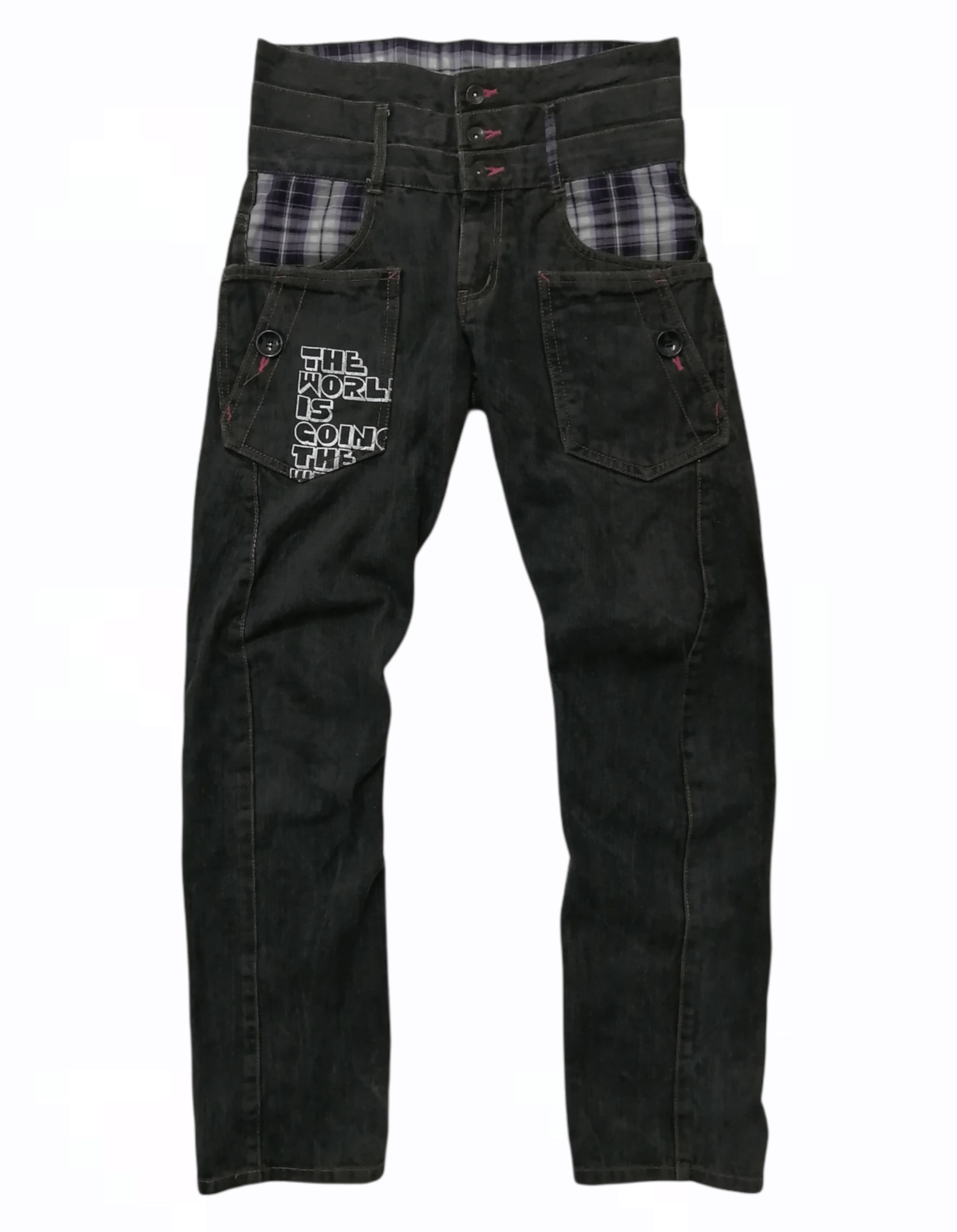 Japanese Brand RIMASTER Triple Waist Pocket Jeans Size US 33 - 1 Thumbnail