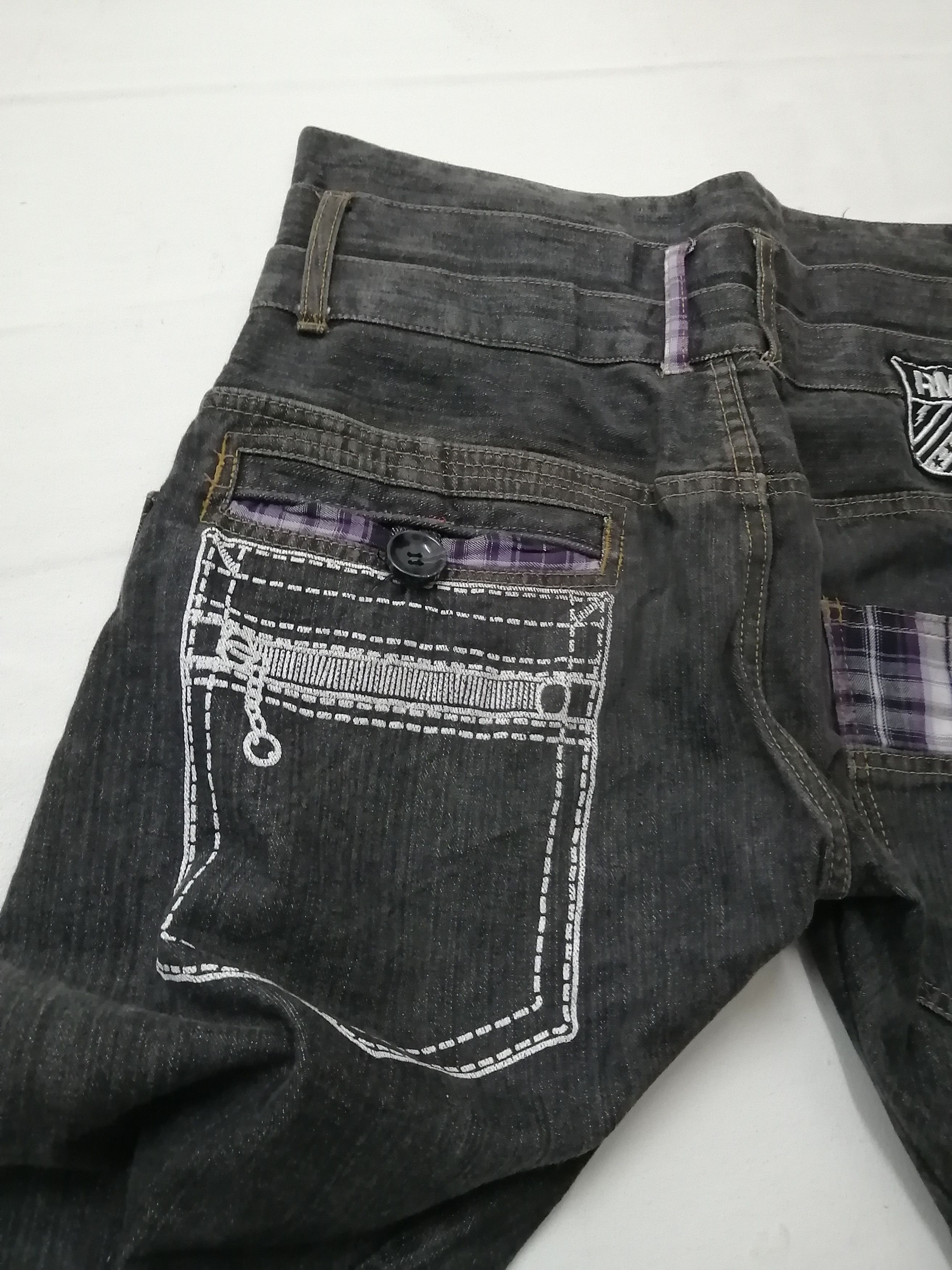 Japanese Brand RIMASTER Triple Waist Pocket Jeans Size US 33 - 3 Thumbnail