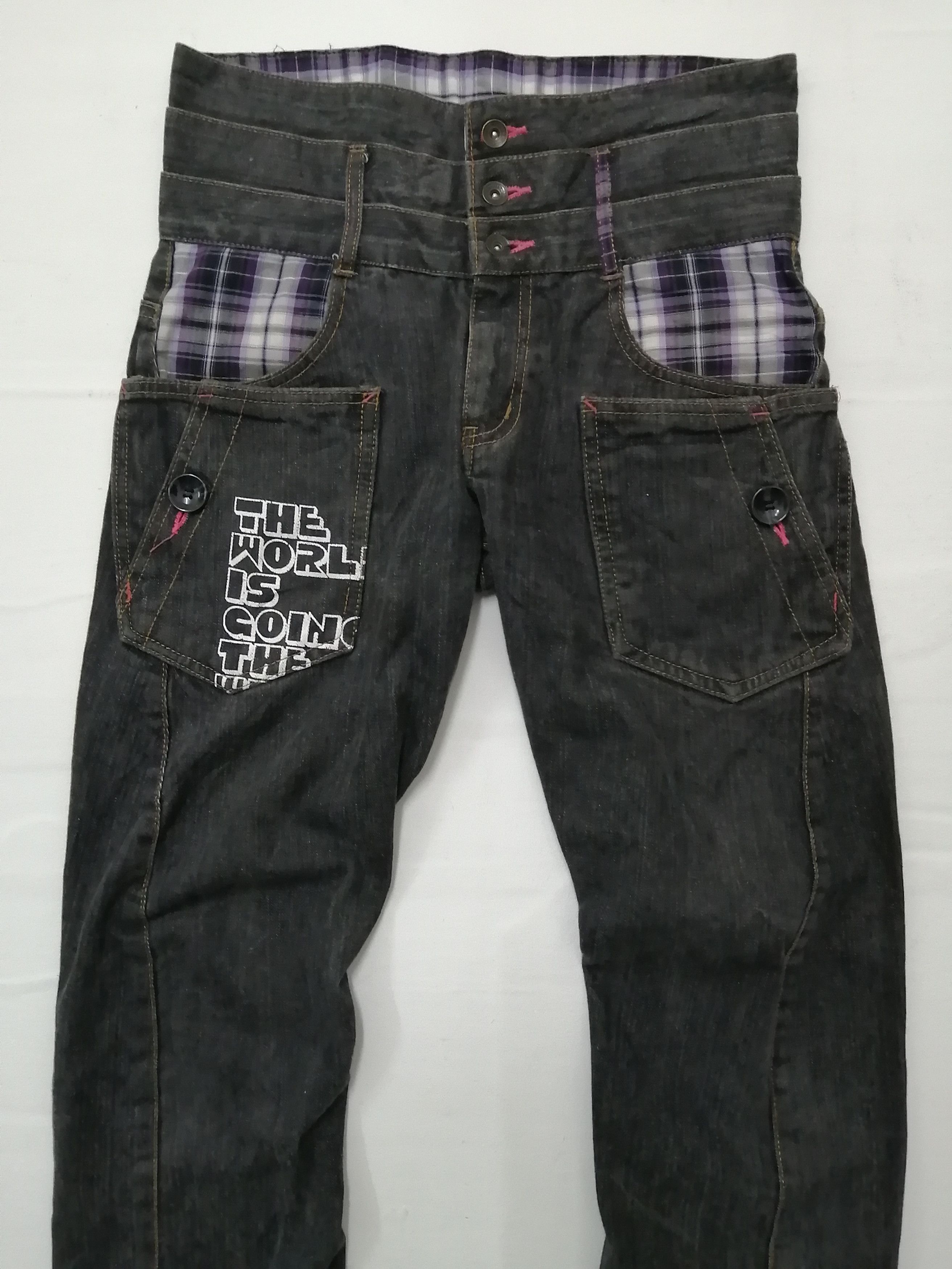 Japanese Brand RIMASTER Triple Waist Pocket Jeans Size US 33 - 11 Thumbnail