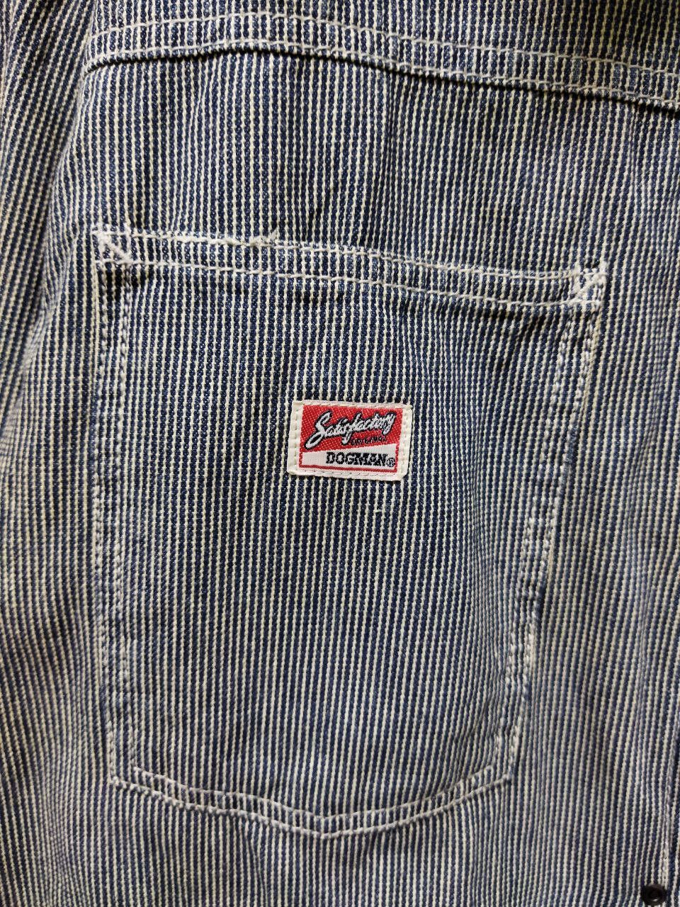Vintage Vintage Dogman Hickory Stripes Denim Jacket Size US L / EU 52-54 / 3 - 7 Thumbnail
