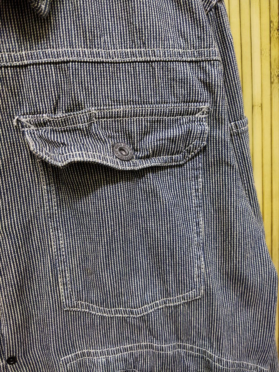 Vintage Vintage Dogman Hickory Stripes Denim Jacket Size US L / EU 52-54 / 3 - 6 Thumbnail