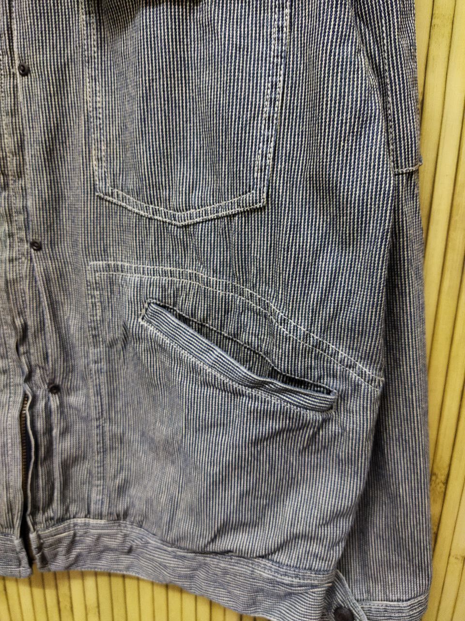 Vintage Vintage Dogman Hickory Stripes Denim Jacket Size US L / EU 52-54 / 3 - 4 Thumbnail