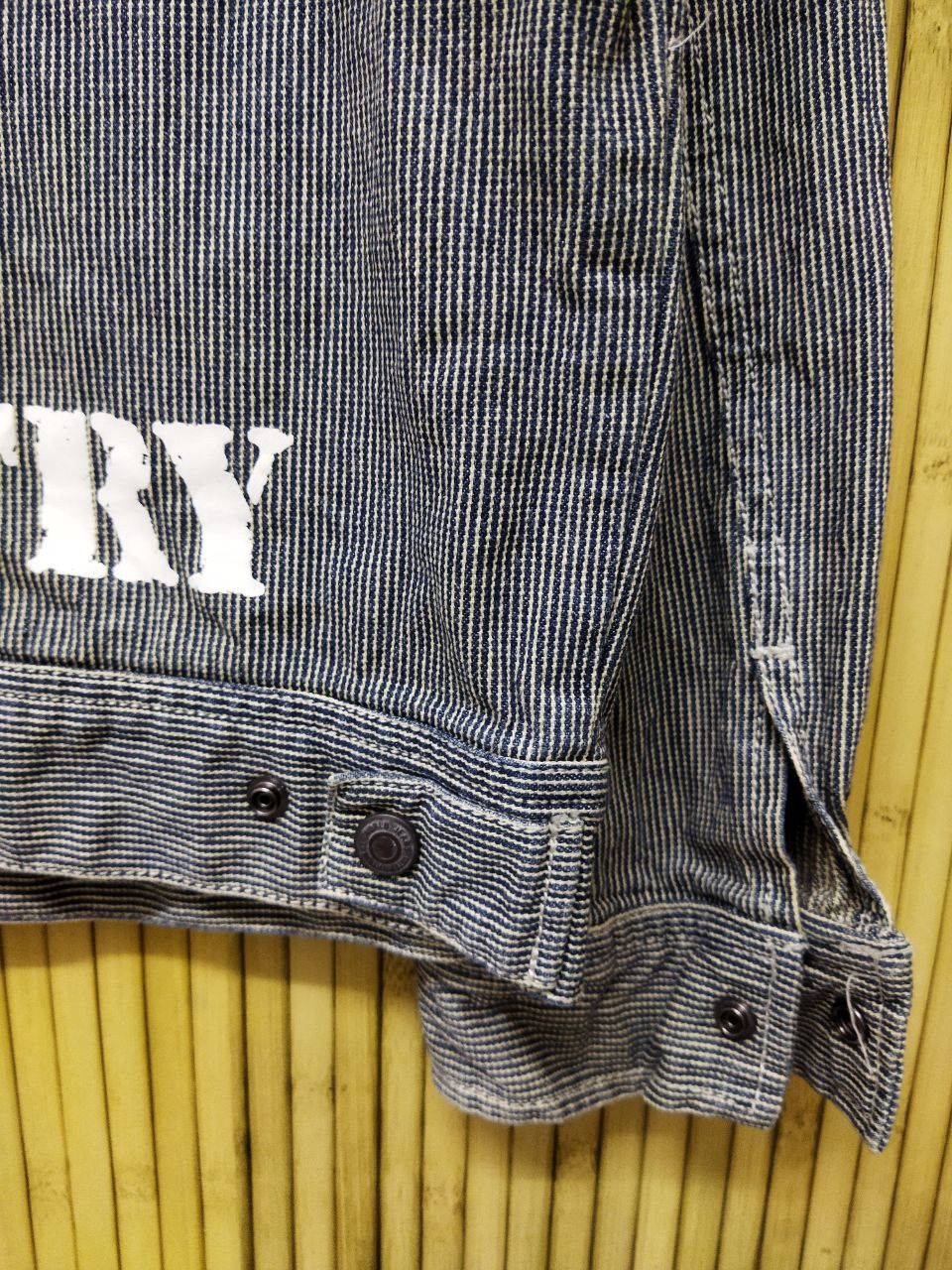 Vintage Vintage Dogman Hickory Stripes Denim Jacket Size US L / EU 52-54 / 3 - 3 Thumbnail