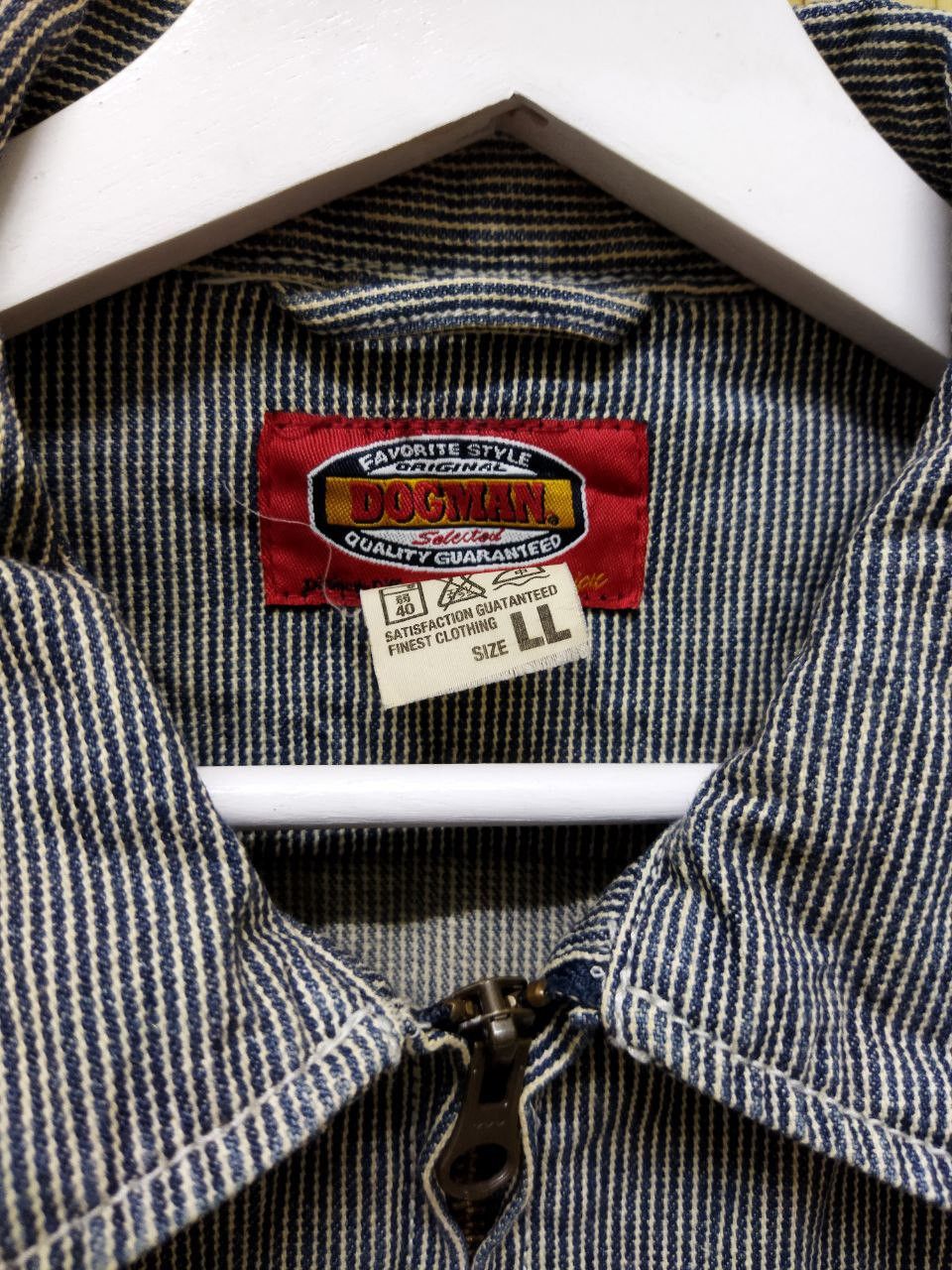 Vintage Vintage Dogman Hickory Stripes Denim Jacket Size US L / EU 52-54 / 3 - 8 Thumbnail