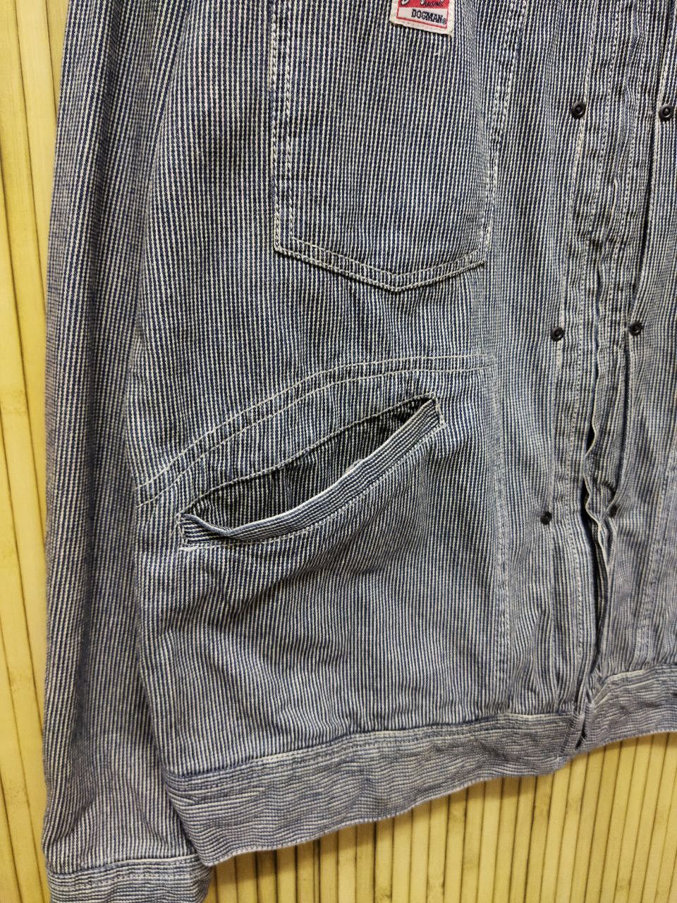 Vintage Vintage Dogman Hickory Stripes Denim Jacket Size US L / EU 52-54 / 3 - 5 Thumbnail