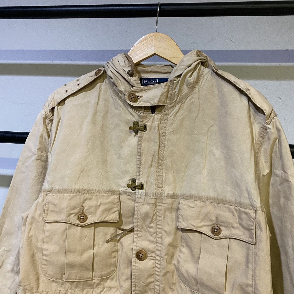 Polo Ralph Lauren × Ralph Lauren × Vintage VINTAGE RARE‼️Polo Ralph Lauren Multi Pocket Hoodie Parkas Size US L / EU 52-54 / 3 - 4 Thumbnail