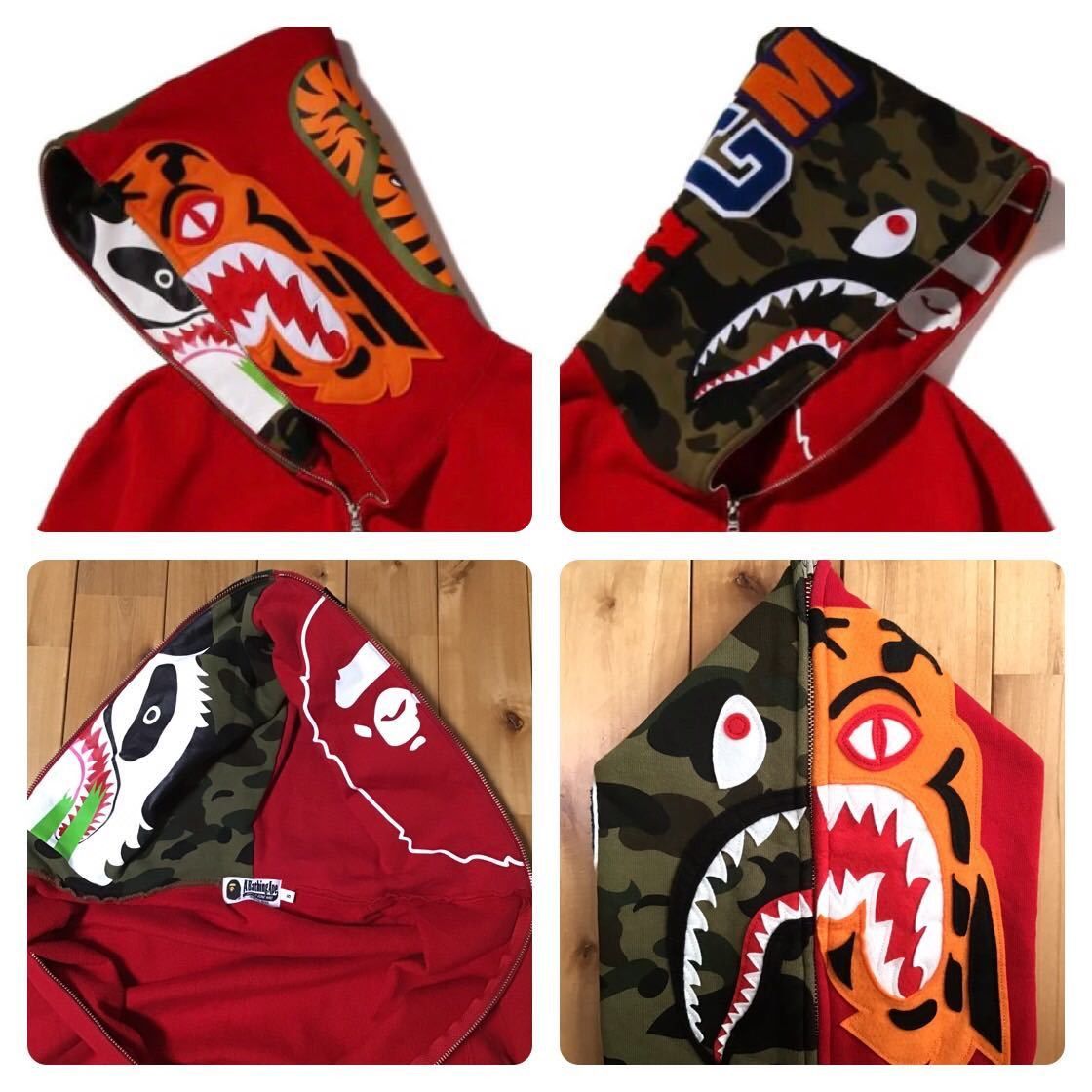 BAPE Crazy Face Full Zip Hoodie Navy