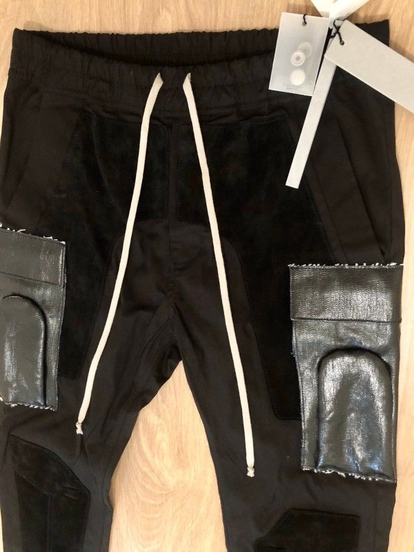 Rick Owens NEW FW 🔥 LEATHER SUEDE LARRY RUNWAY JOGGER ASAP ROCKY 54it Size US 38 / EU 54 - 2 Thumbnail