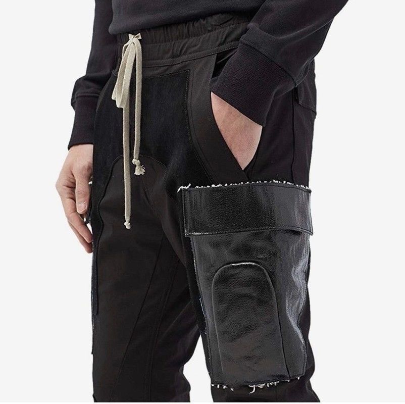 Rick Owens NEW FW 🔥 LEATHER SUEDE LARRY RUNWAY JOGGER ASAP ROCKY 54it Size US 38 / EU 54 - 7 Thumbnail