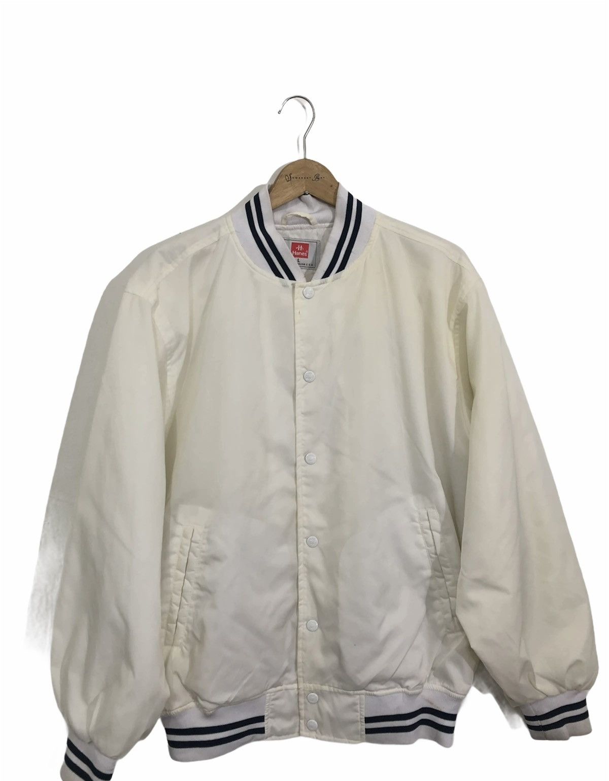 Hanes Vintage Hanes Varsity Jacket Size US L / EU 52-54 / 3 - 2 Thumbnail