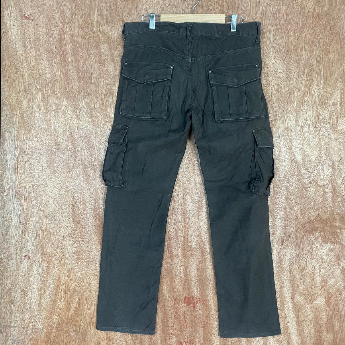 Japanese Brand DLL Tk mixpice Brown Multipocket Cargo Pants #1918 Size US 33 - 9 Thumbnail