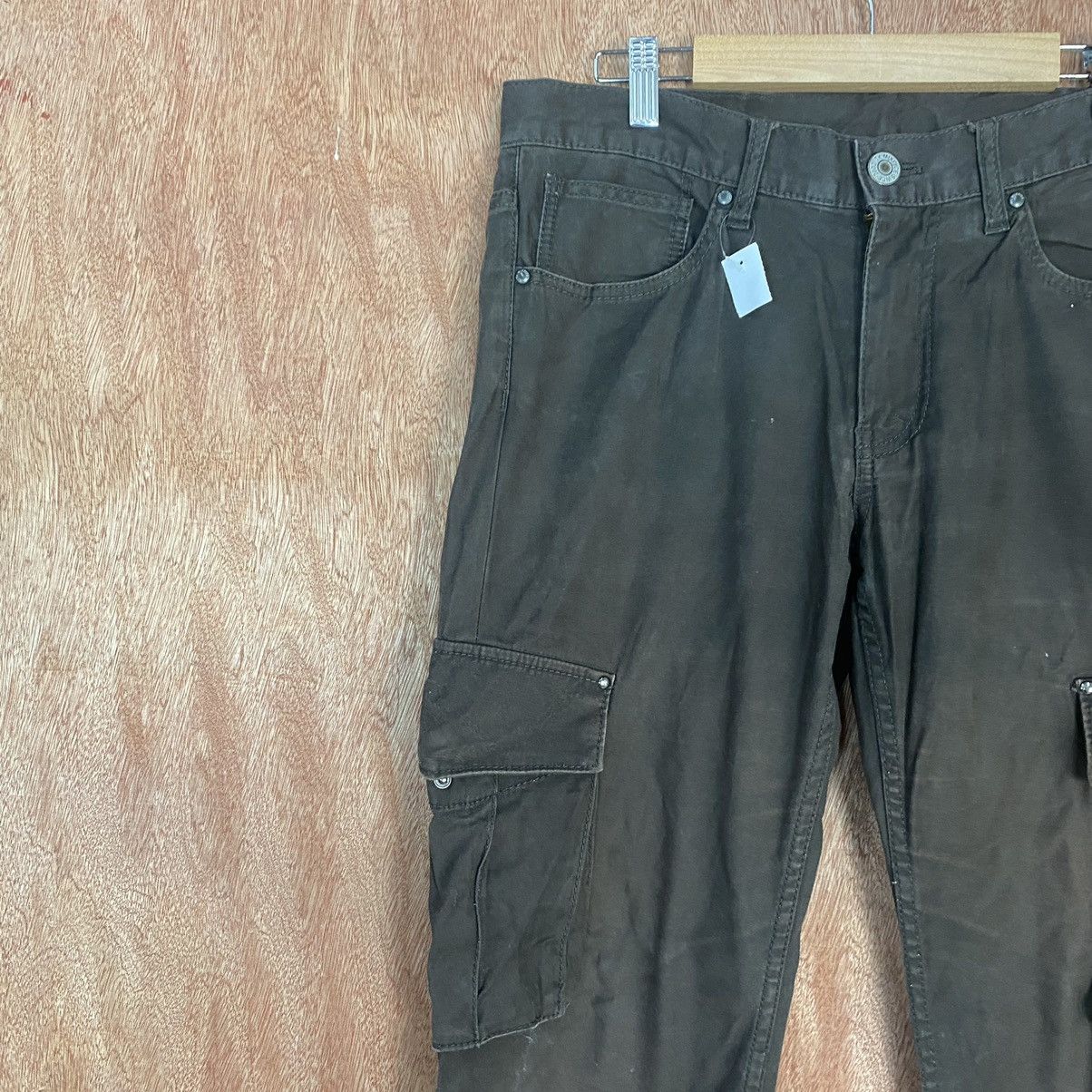 Japanese Brand DLL Tk mixpice Brown Multipocket Cargo Pants #1918 Size US 33 - 5 Thumbnail