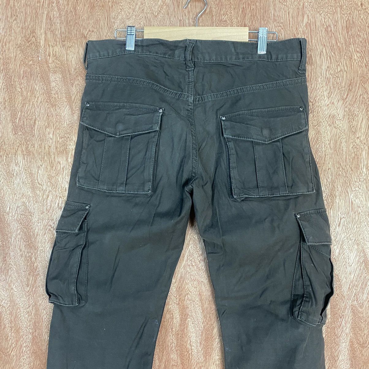 Japanese Brand DLL Tk mixpice Brown Multipocket Cargo Pants #1918 Size US 33 - 10 Thumbnail